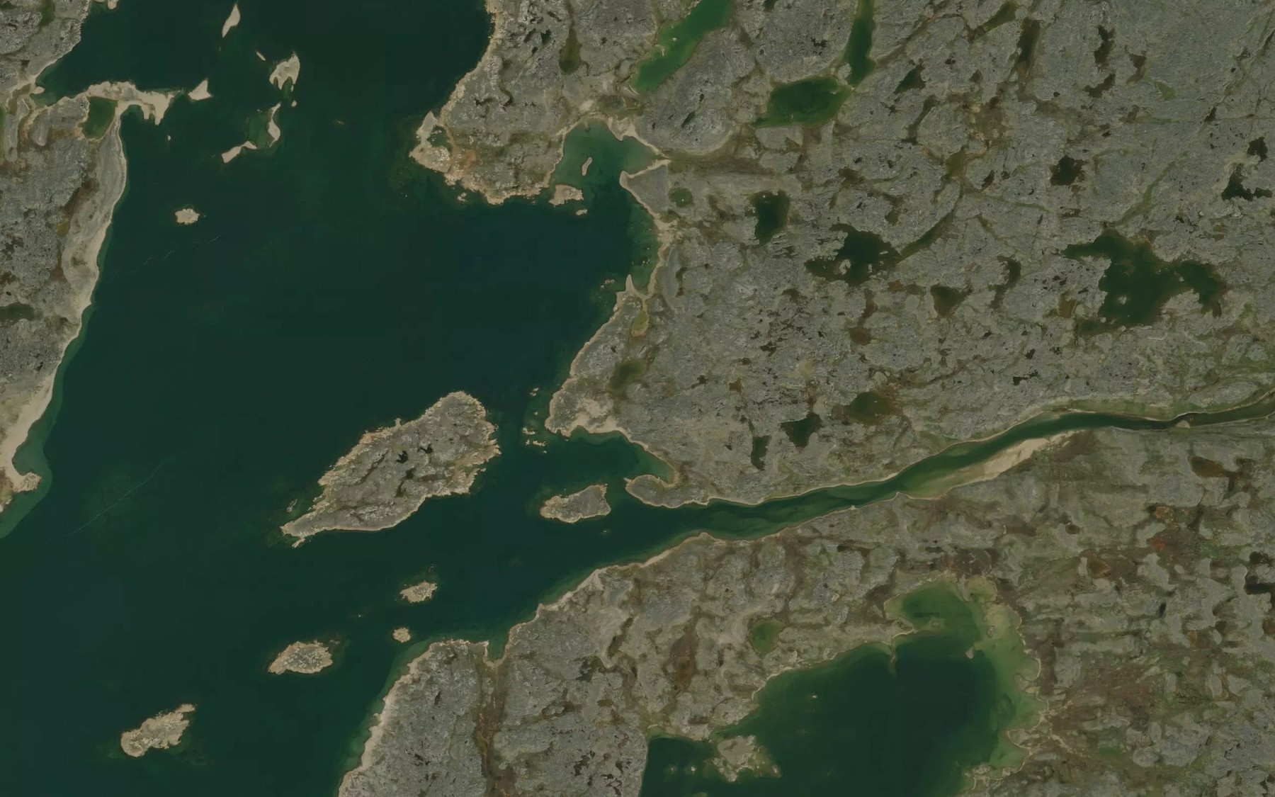 Satellite map of the Riviere Nauberakvik