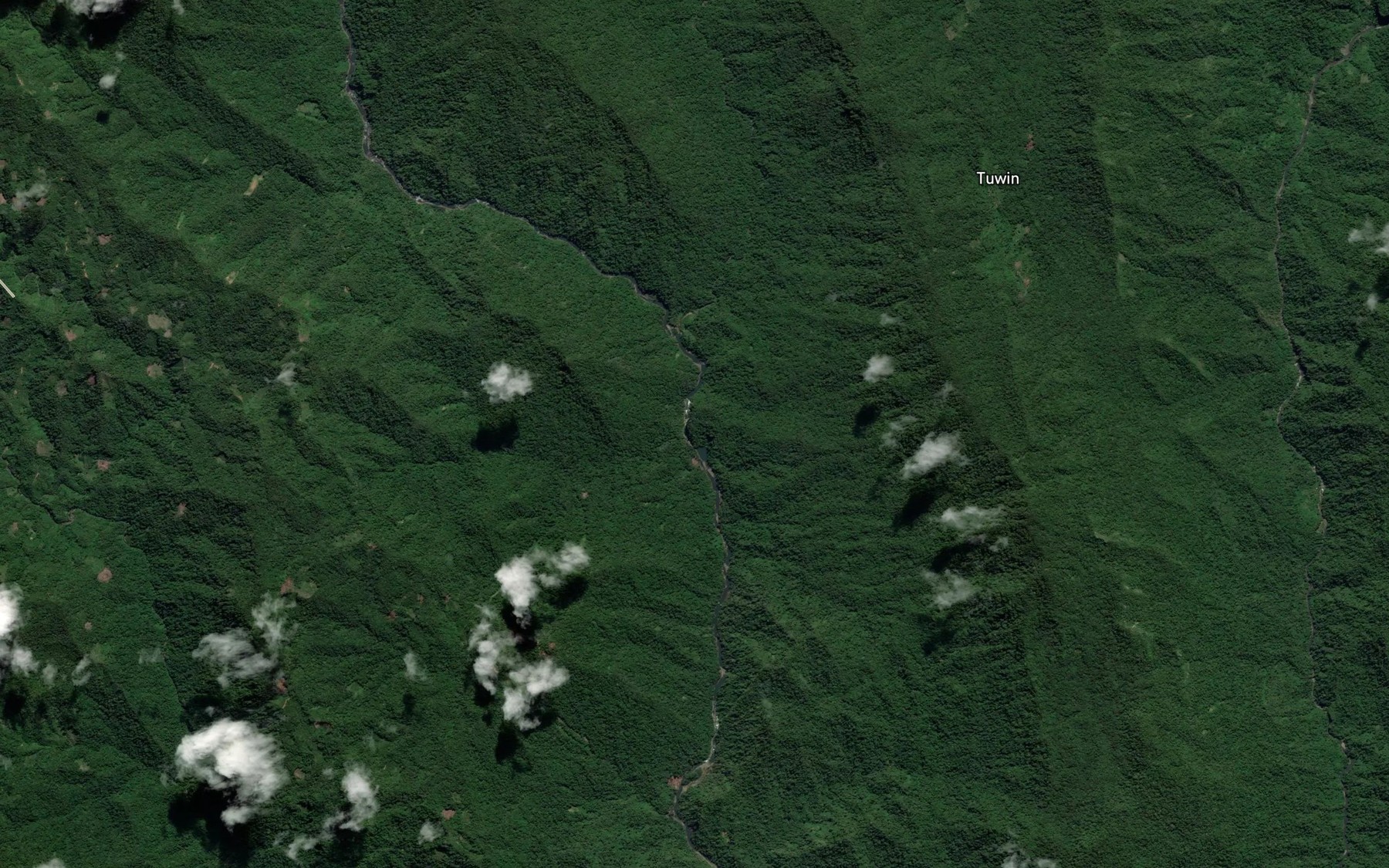Satellite map of the Yandiwa Creek