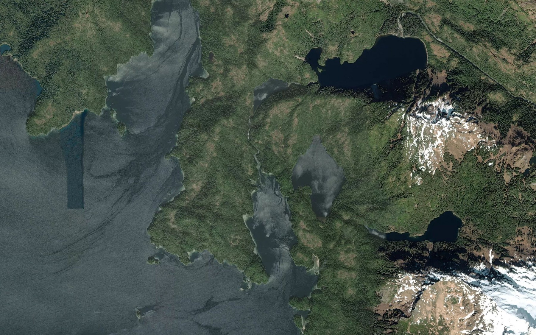 Satellite map of the Goon Dip River