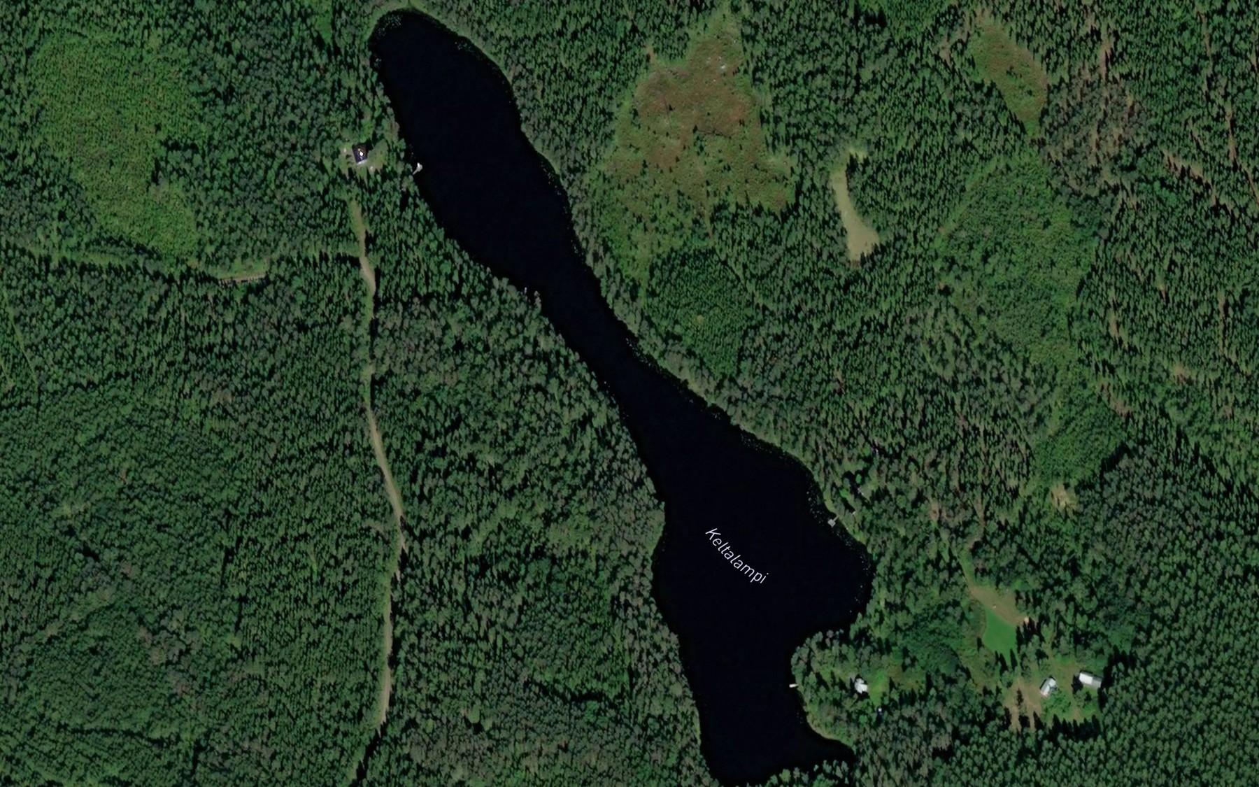 Satellite map of the Keltalampi