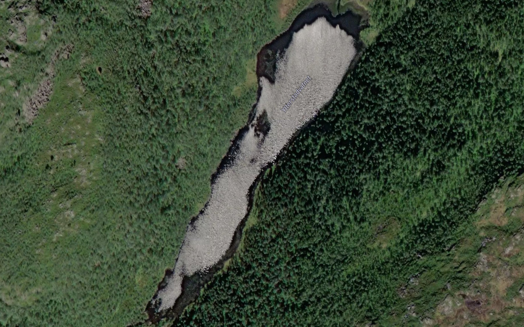 Satellite map of the Ytterstadvatnet