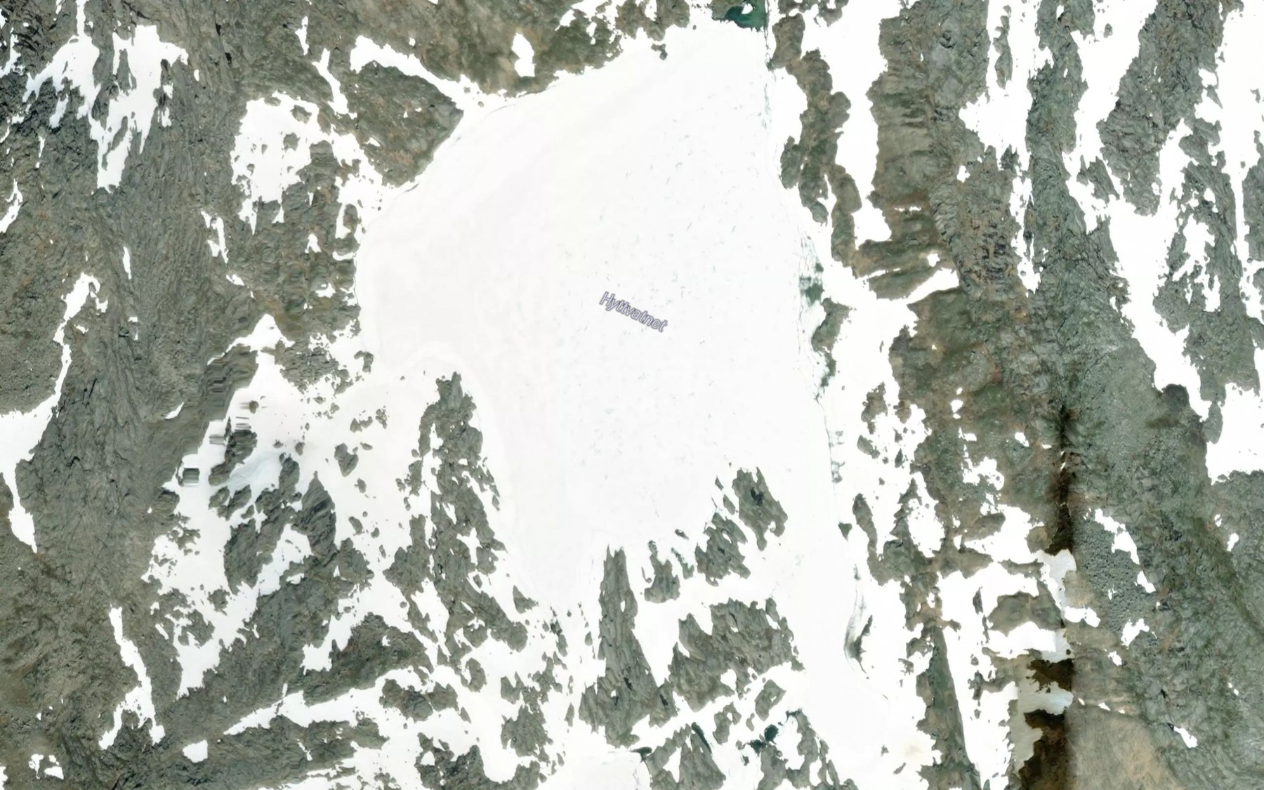 Satellite map of the Hyttvatnet