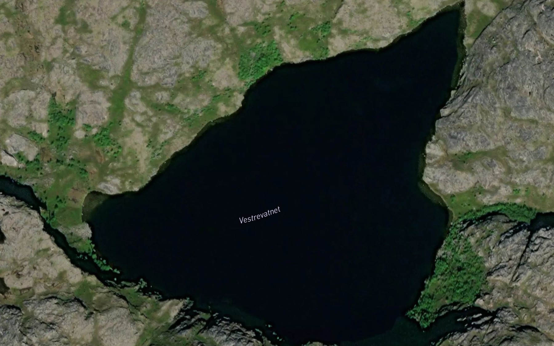 Satellite map of the Vestrevatnet