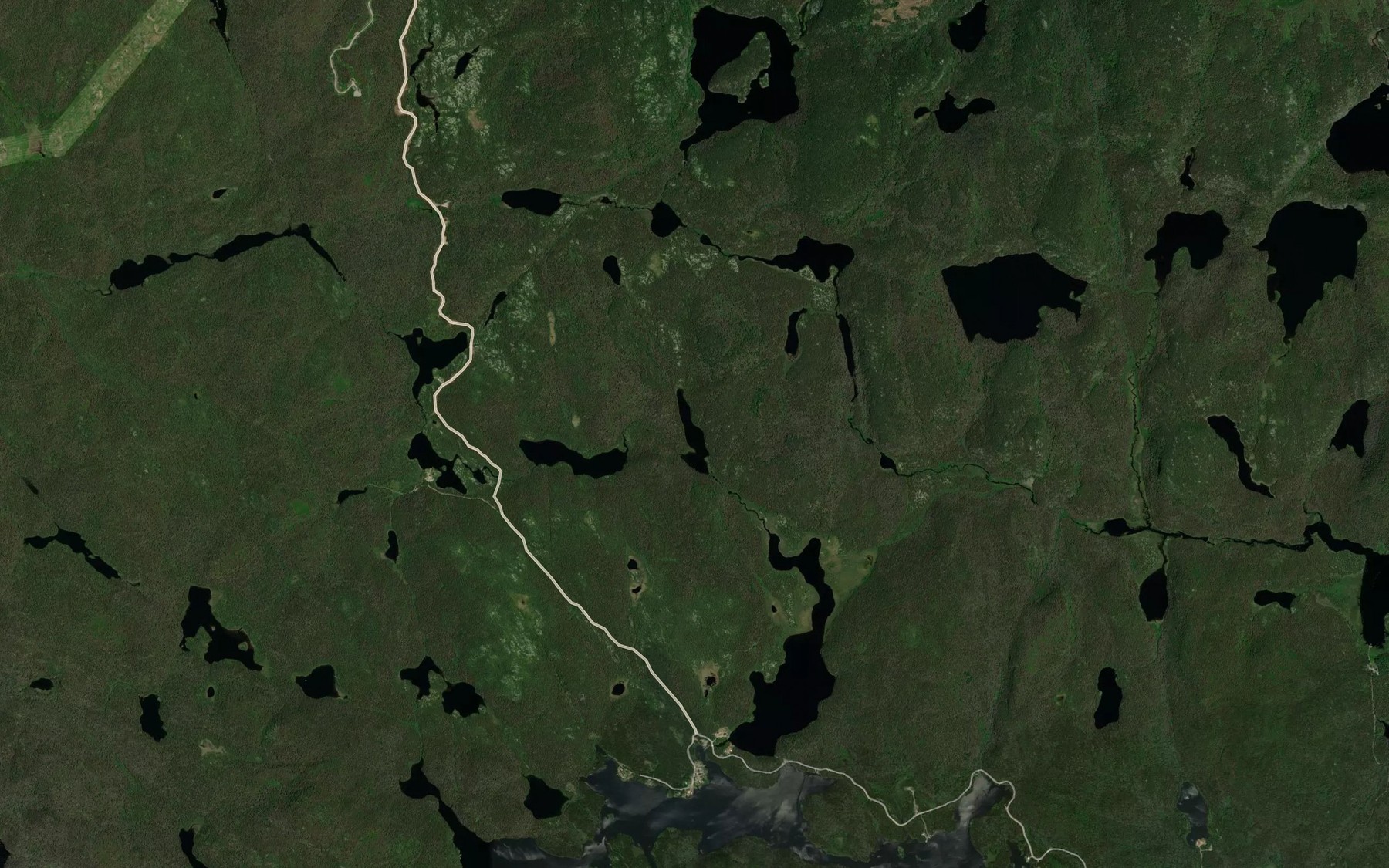 Satellite map of the Lac du Petit Sauvage