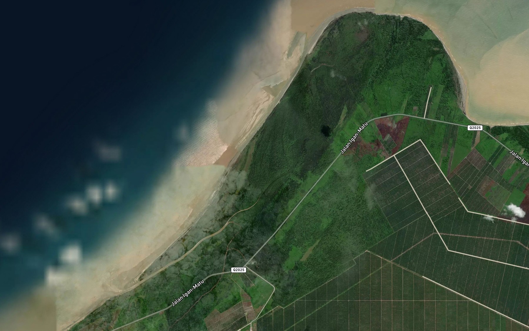 Satellite map of the Sungai Bruan
