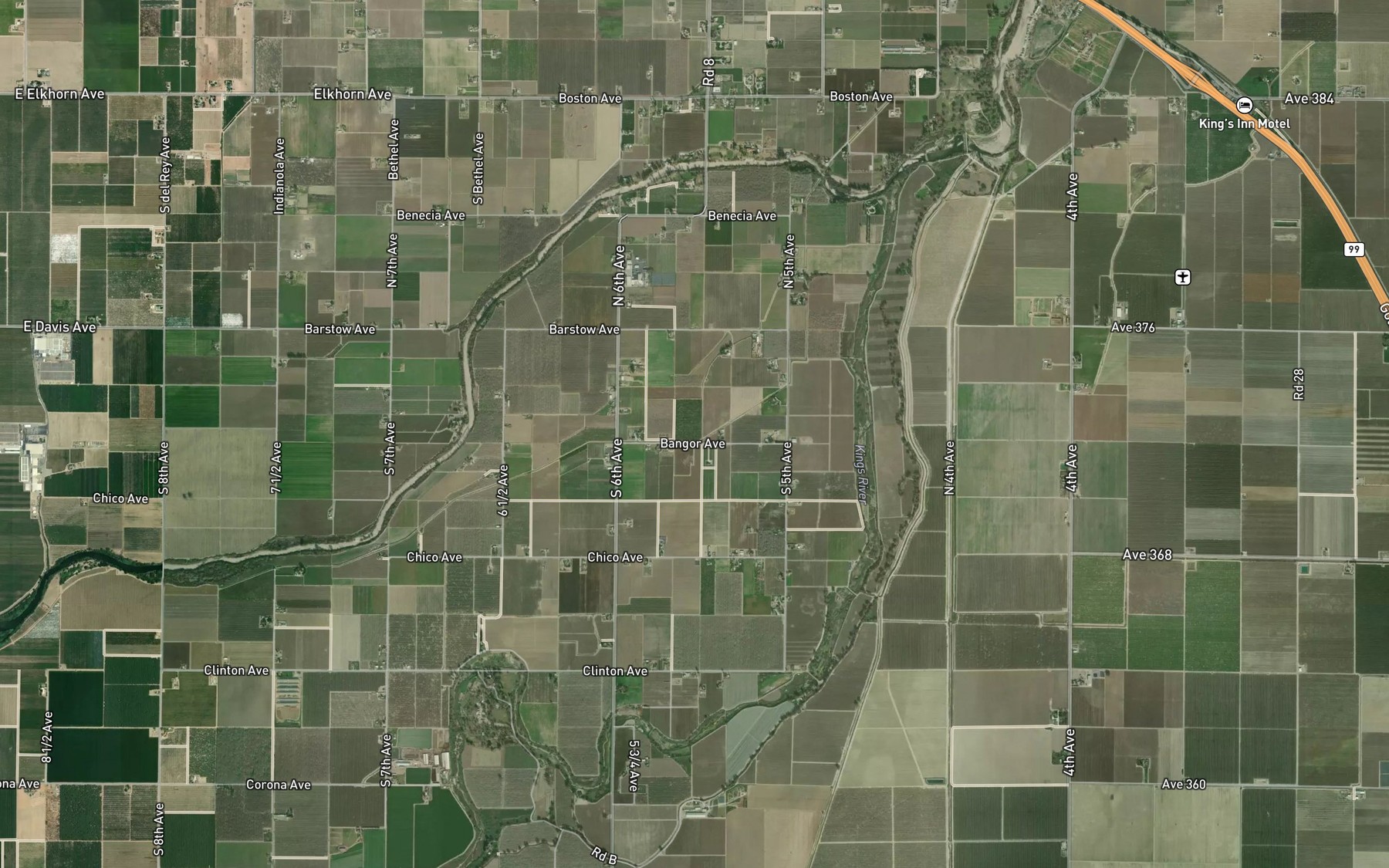 Satellite map of the Island Canal