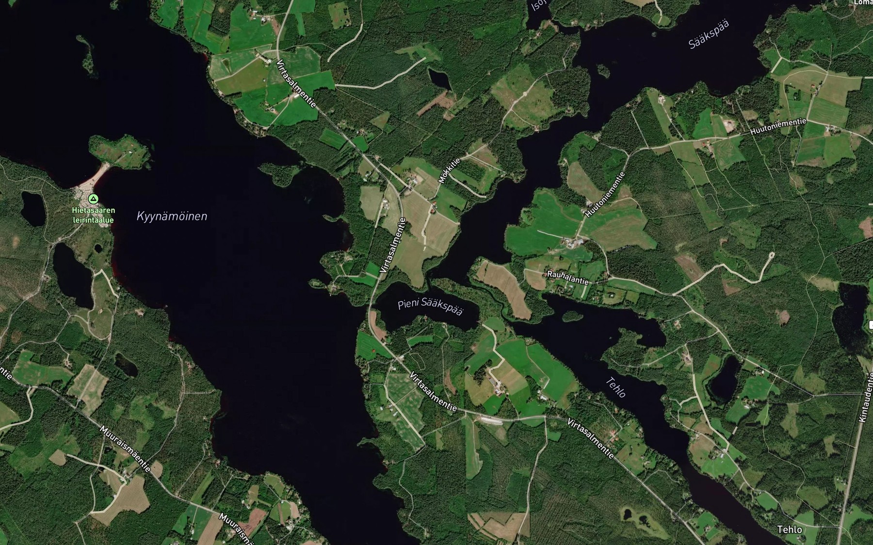 Satellite map of the Piikasalmi