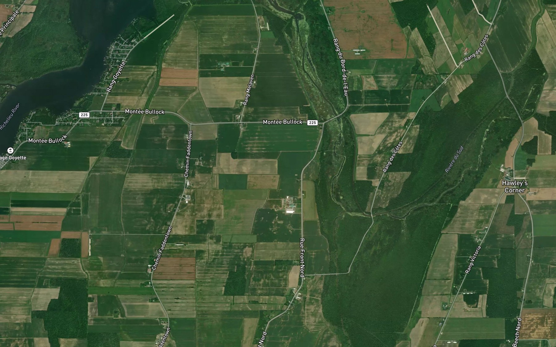 Satellite map of the Embranchement McKee