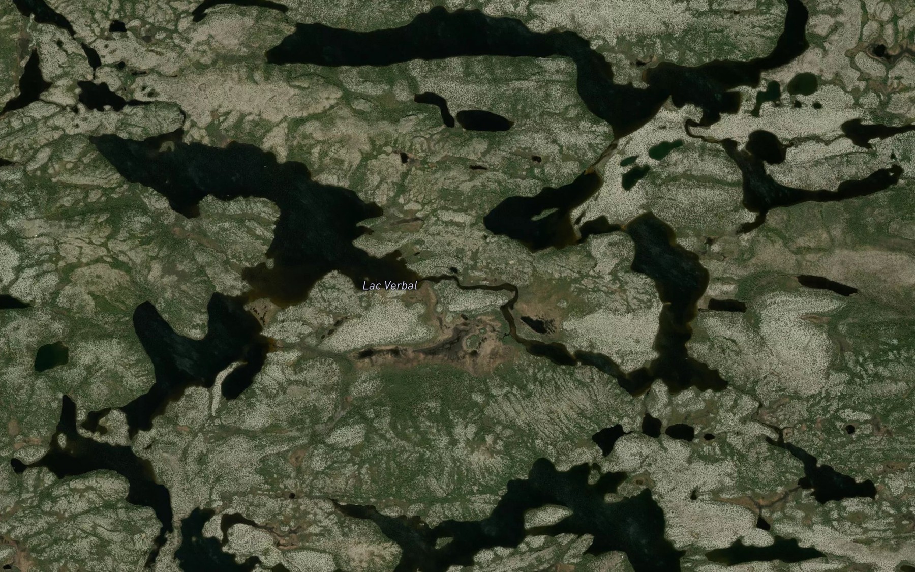 Satellite map of the Lac Verbal