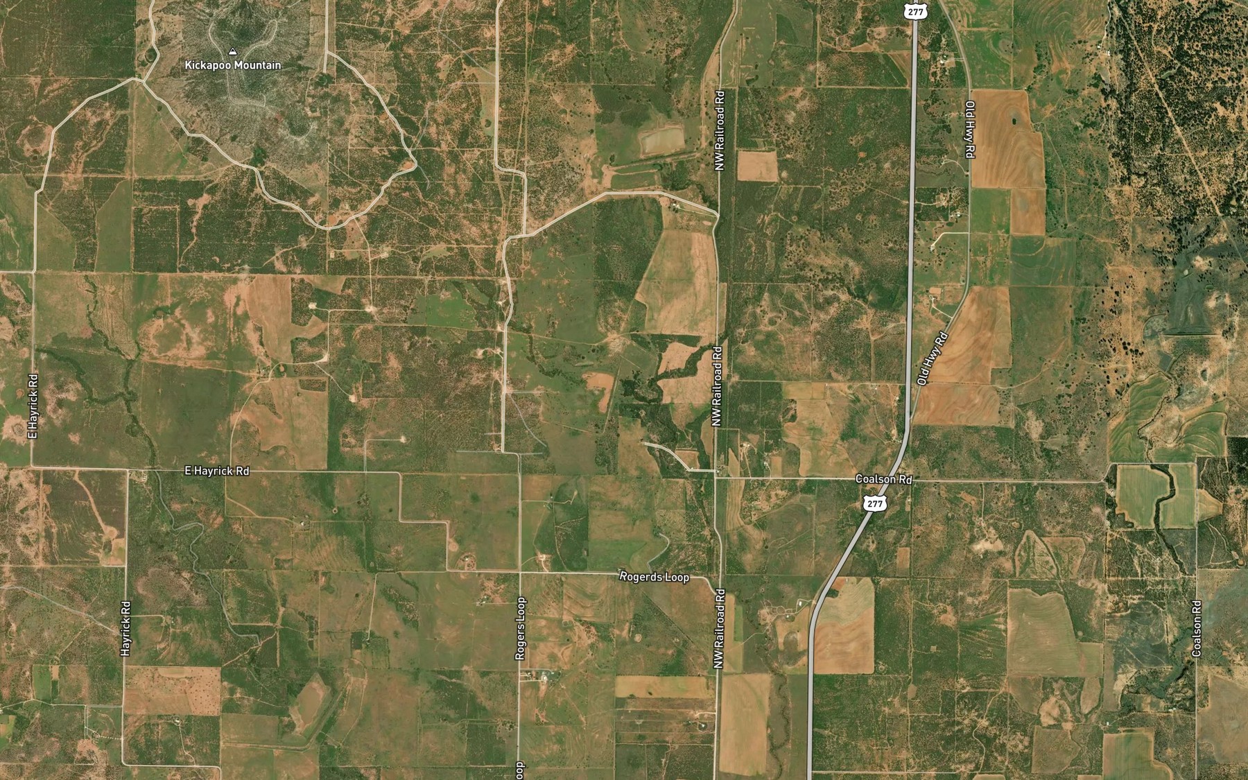 Satellite map of the Soil Conservation Service Site 3 Reservoir