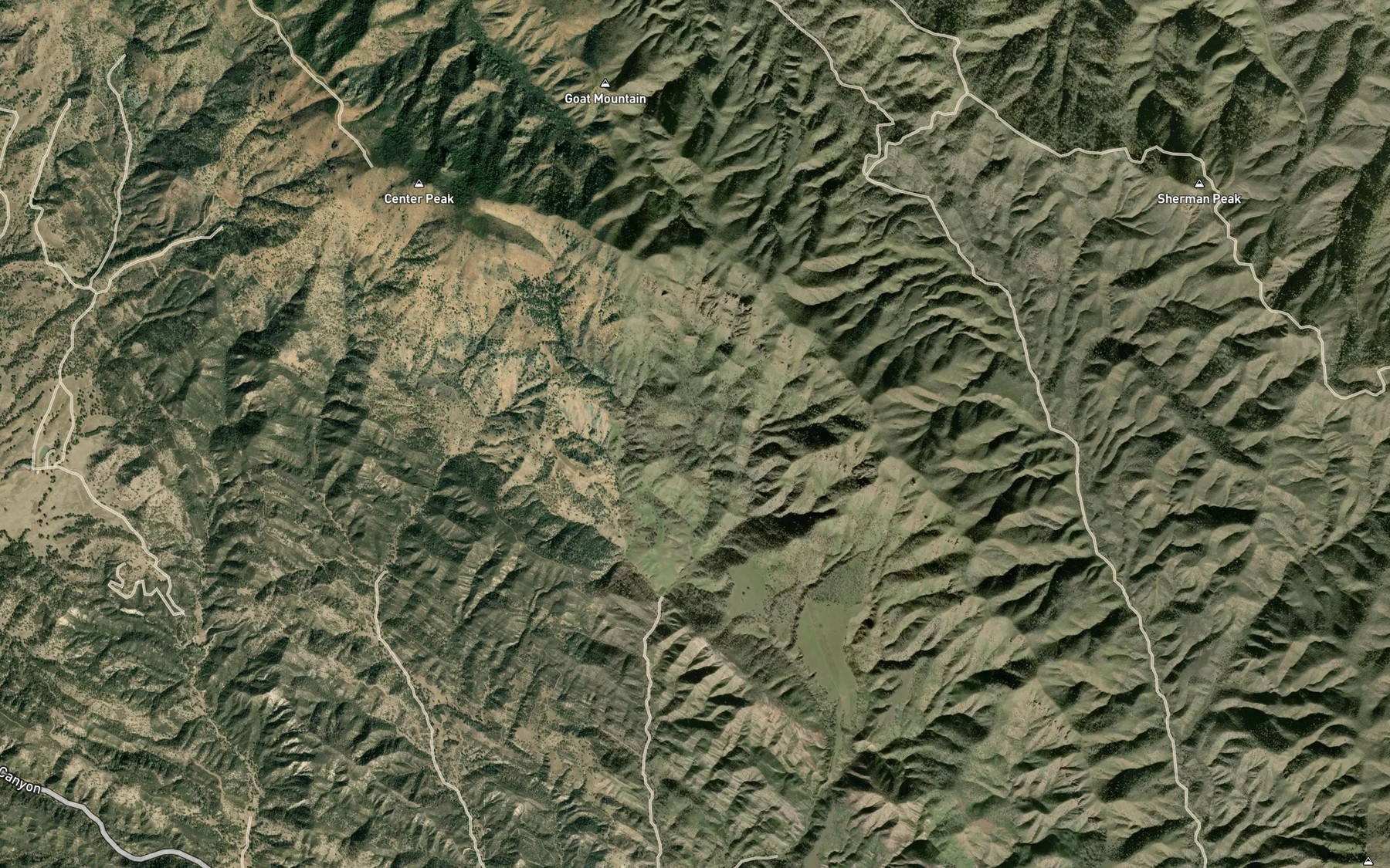 Satellite map of the Tule Spring