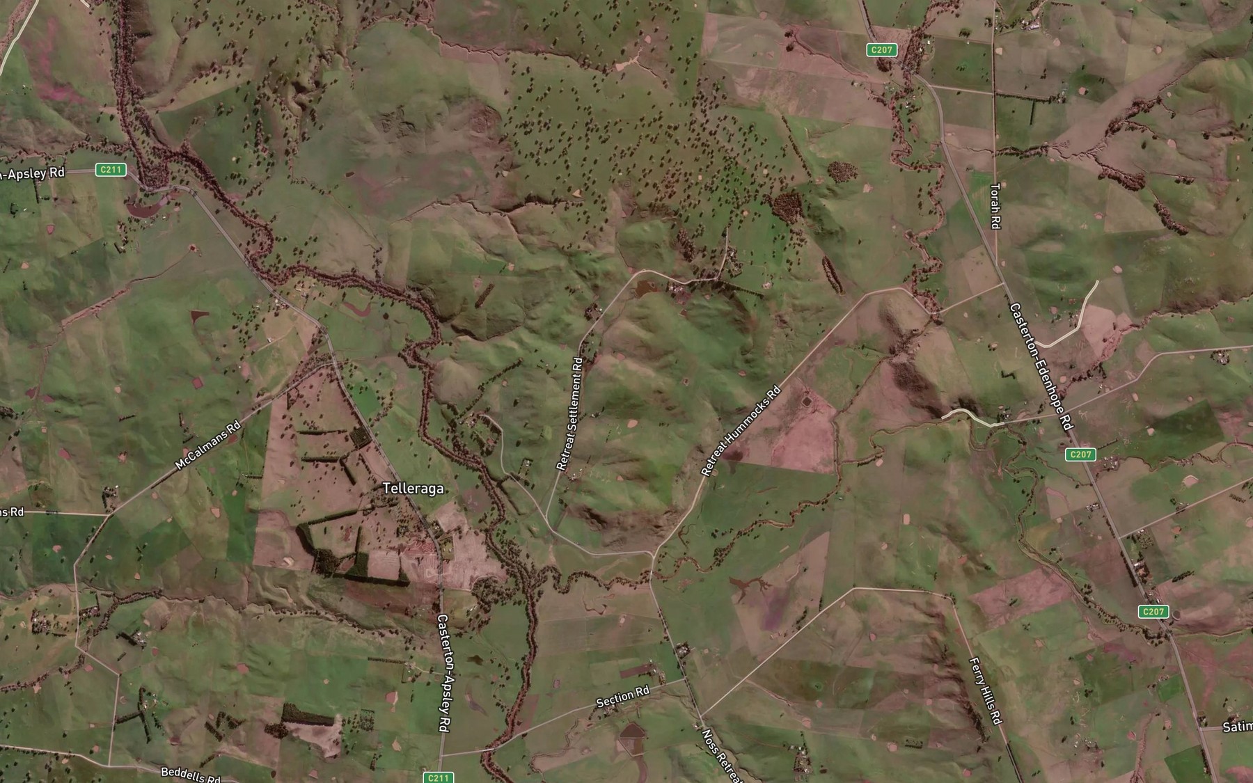 Satellite map of the Wando River