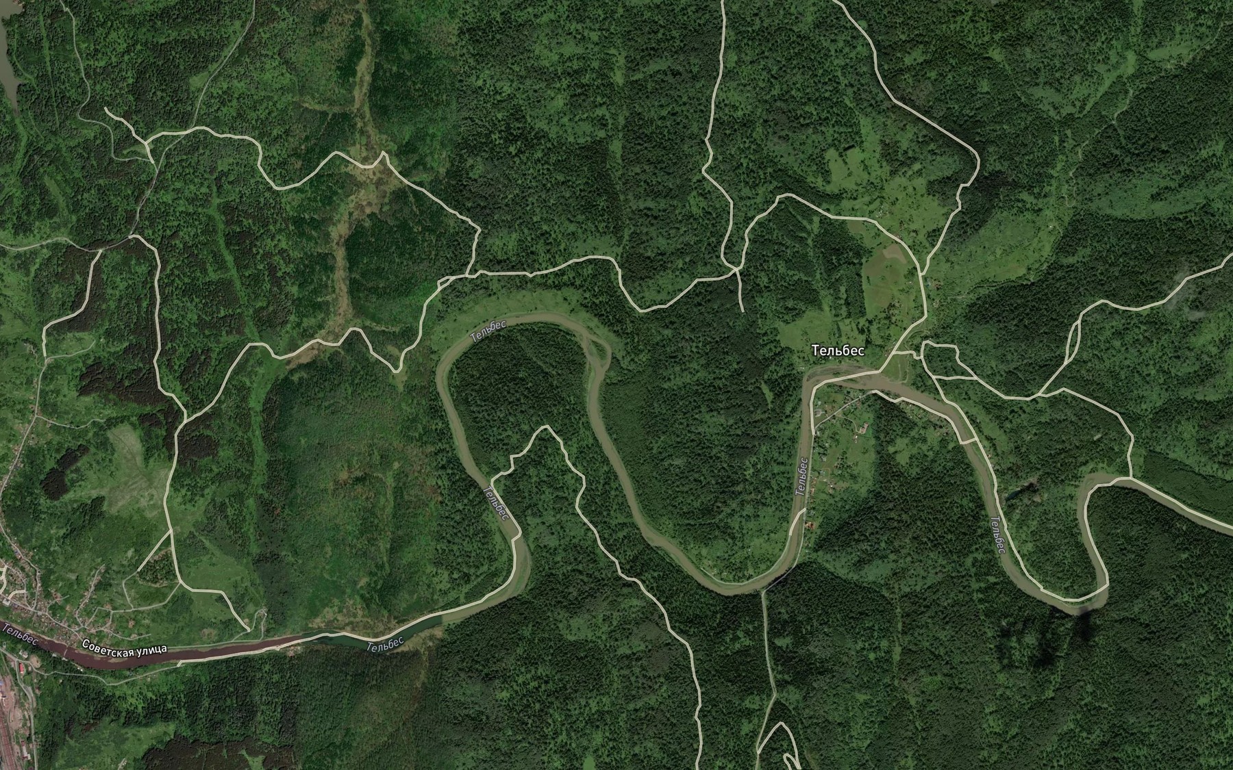 Satellite map of the Malyy Kalachkol