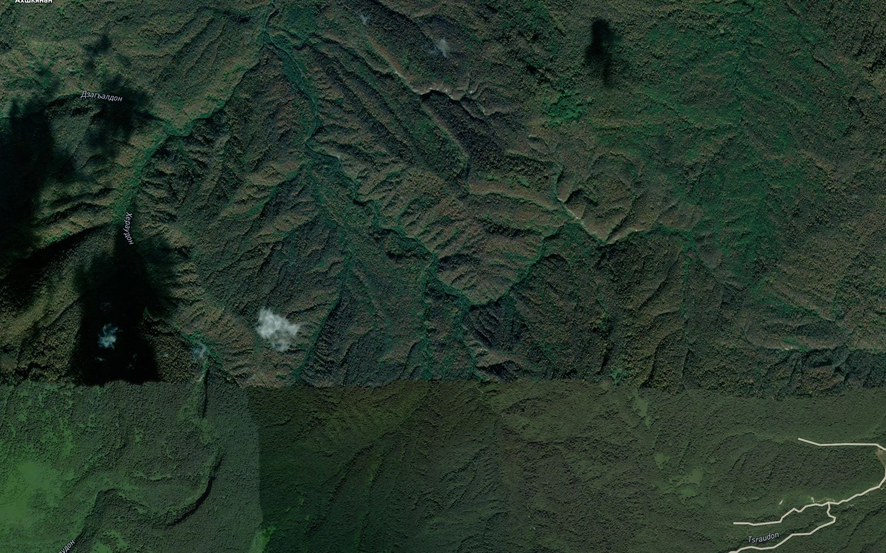 Satellite map of the Saorydon