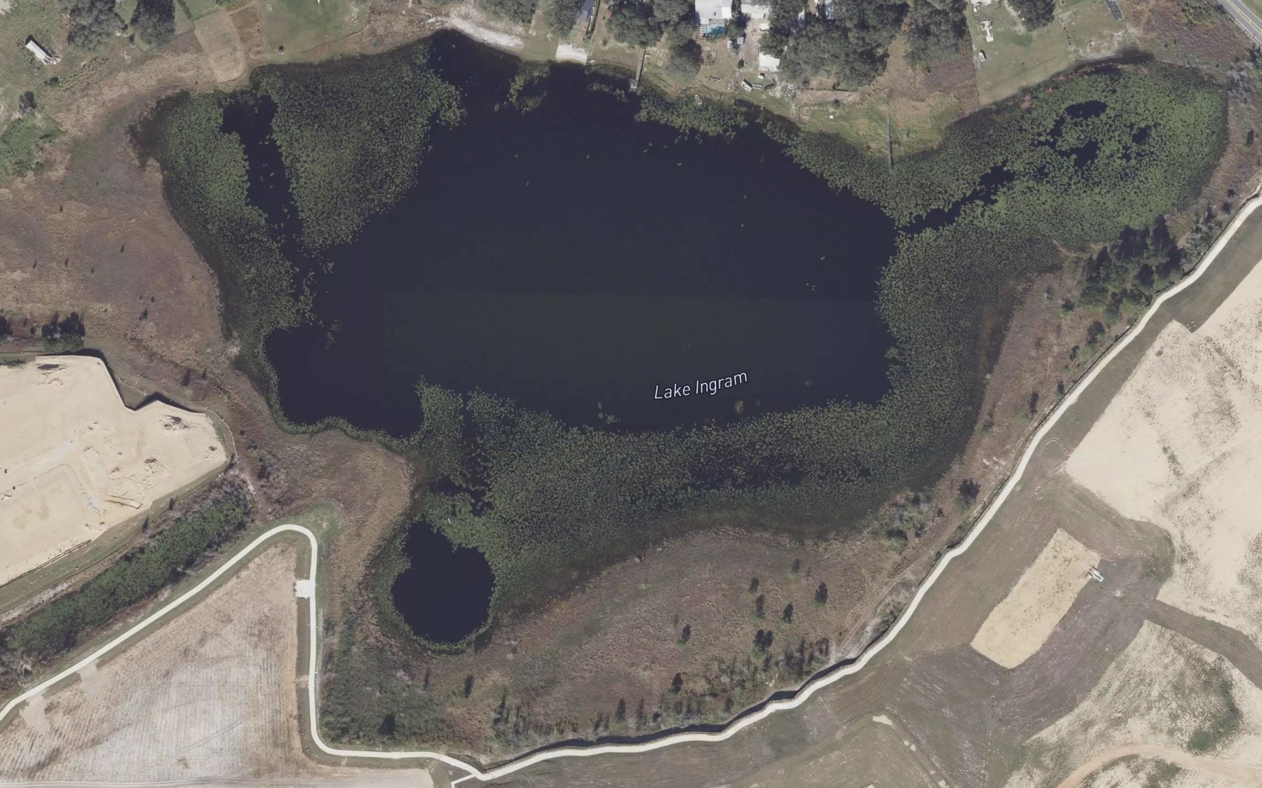 Satellite map of the Lake Ingram
