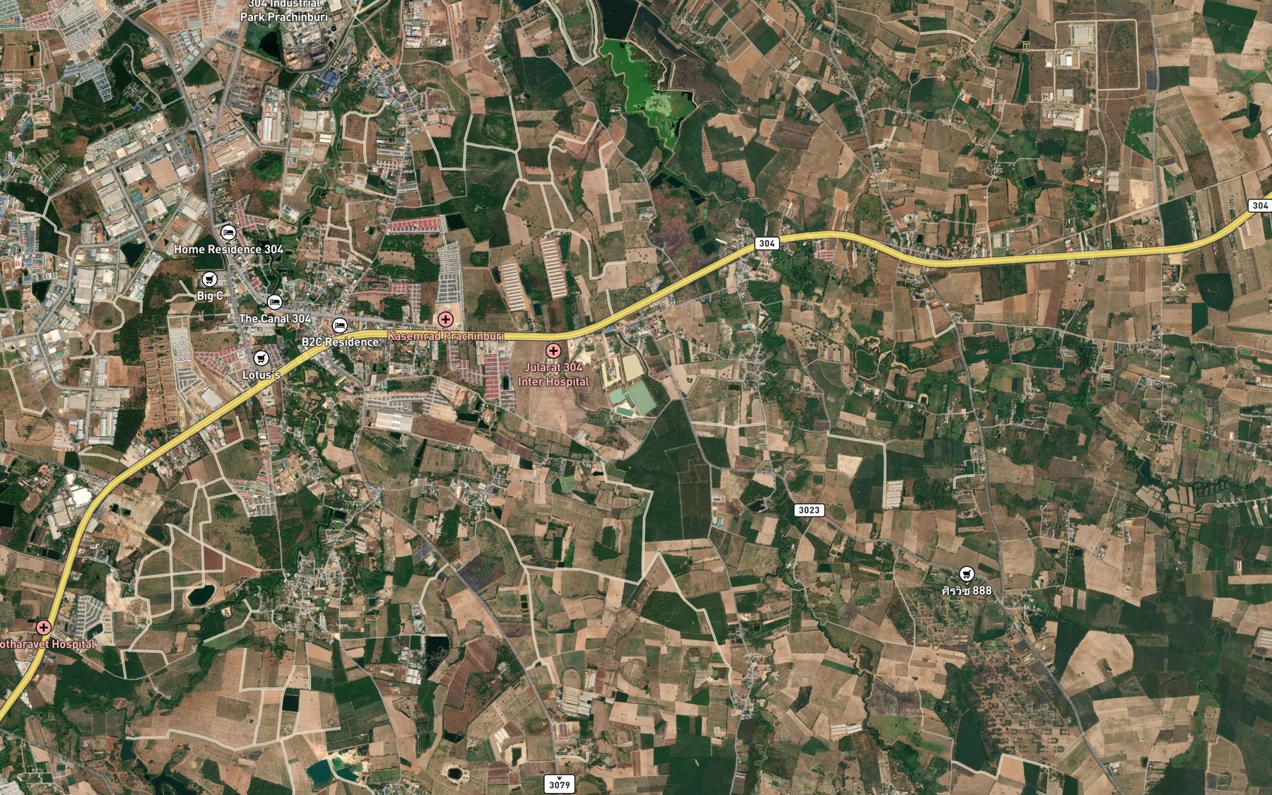 Satellite map of the Nong Thung Praphat
