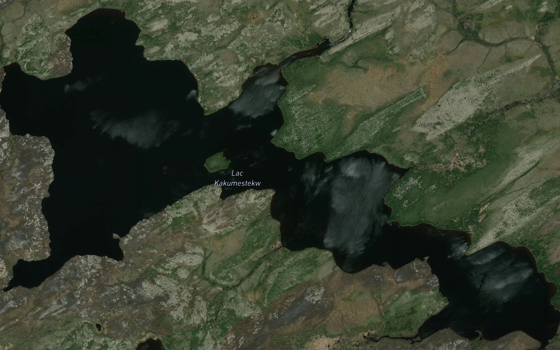 Satellite map of the Lac Kakumestekw