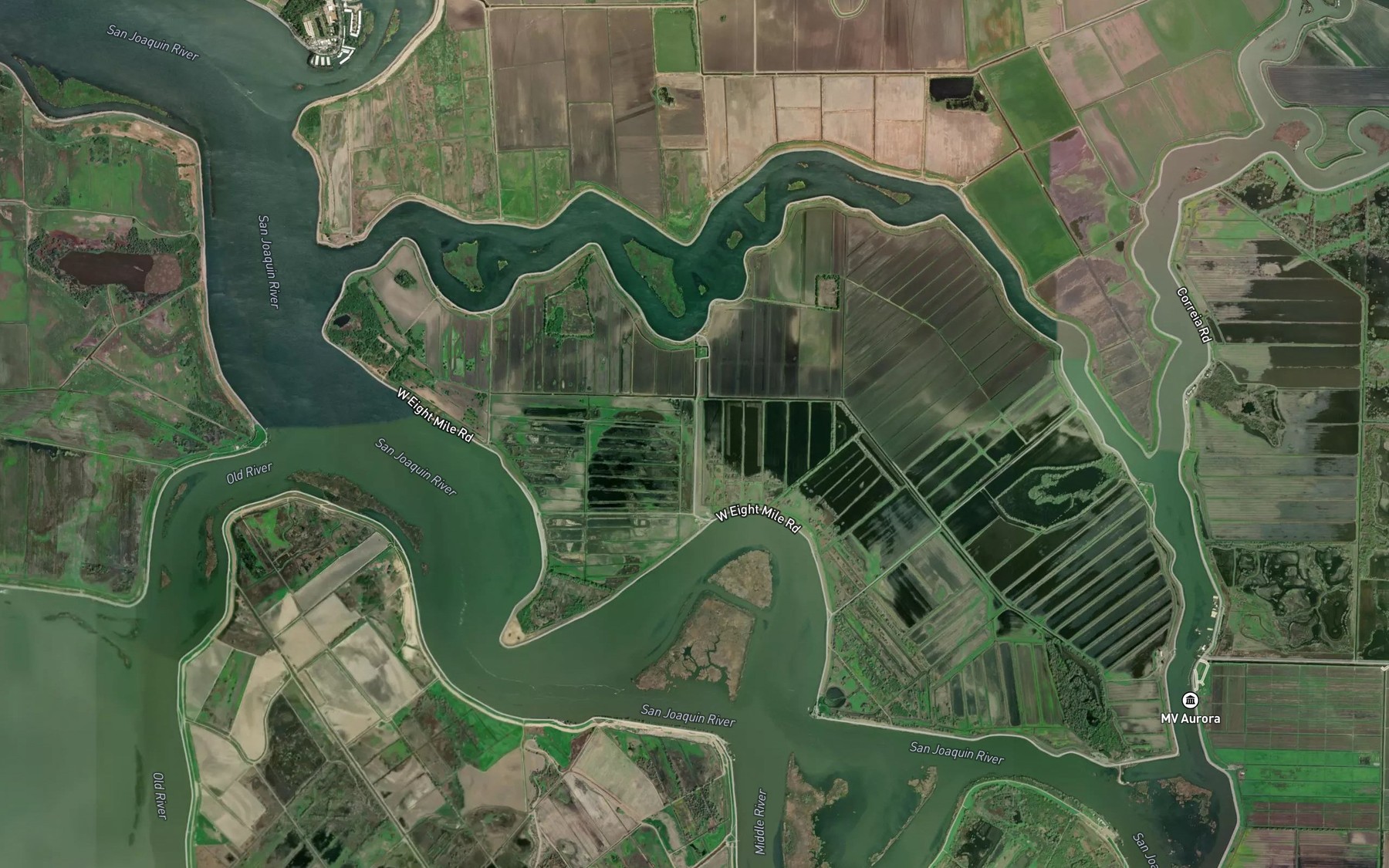 Satellite map of the Criminal Slough