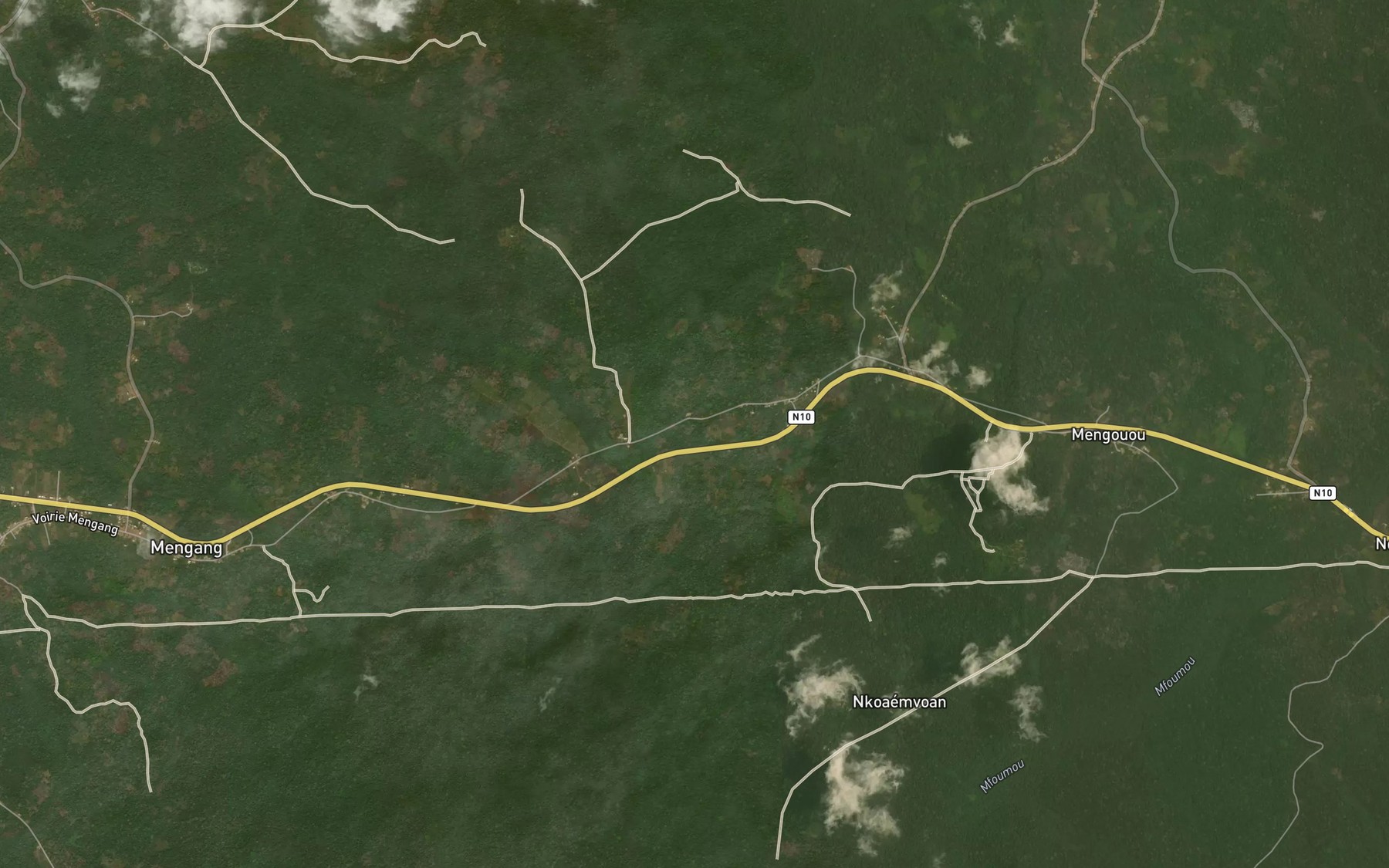 Satellite map of the Nkoundigi