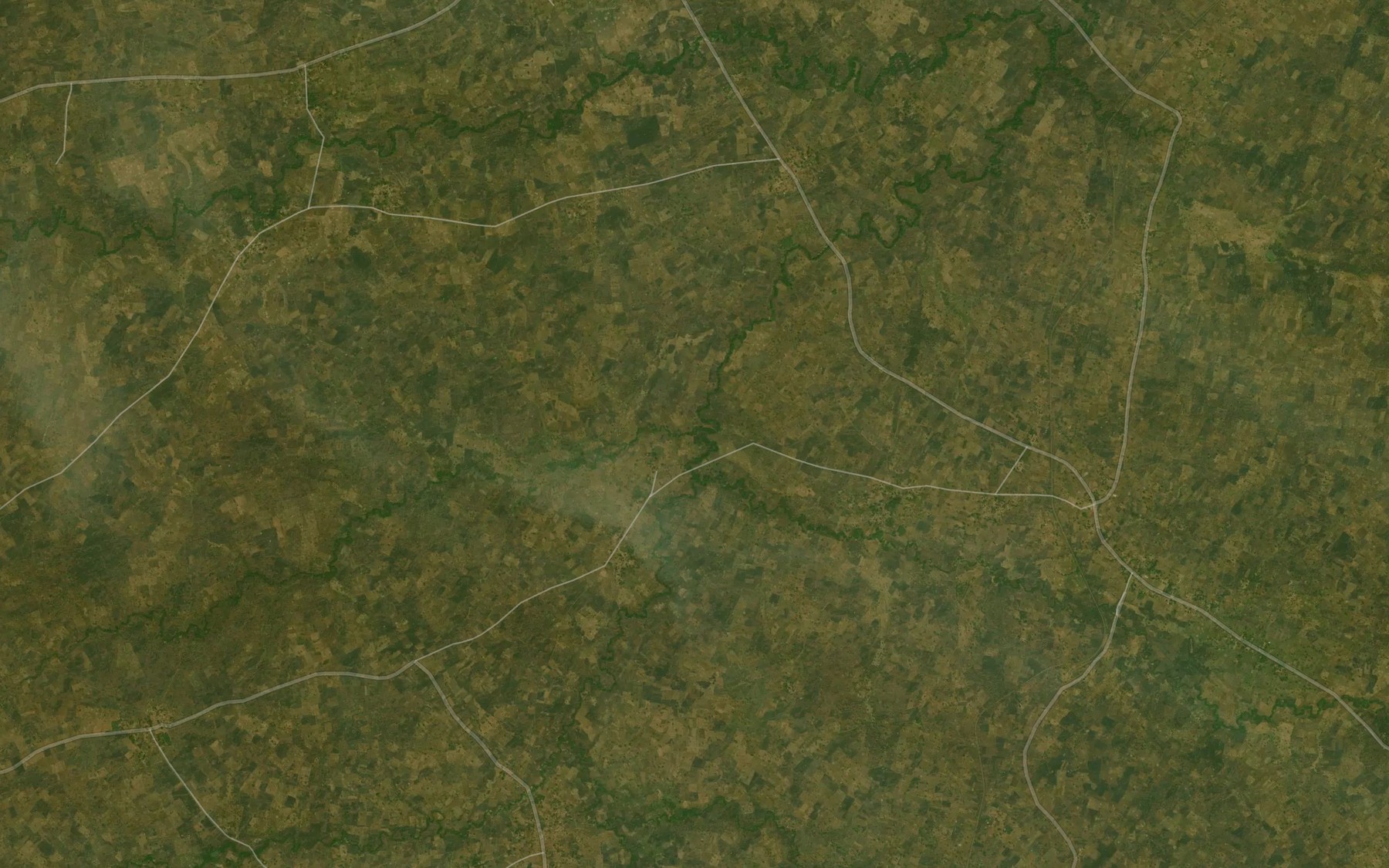 Satellite map of the River Akoor