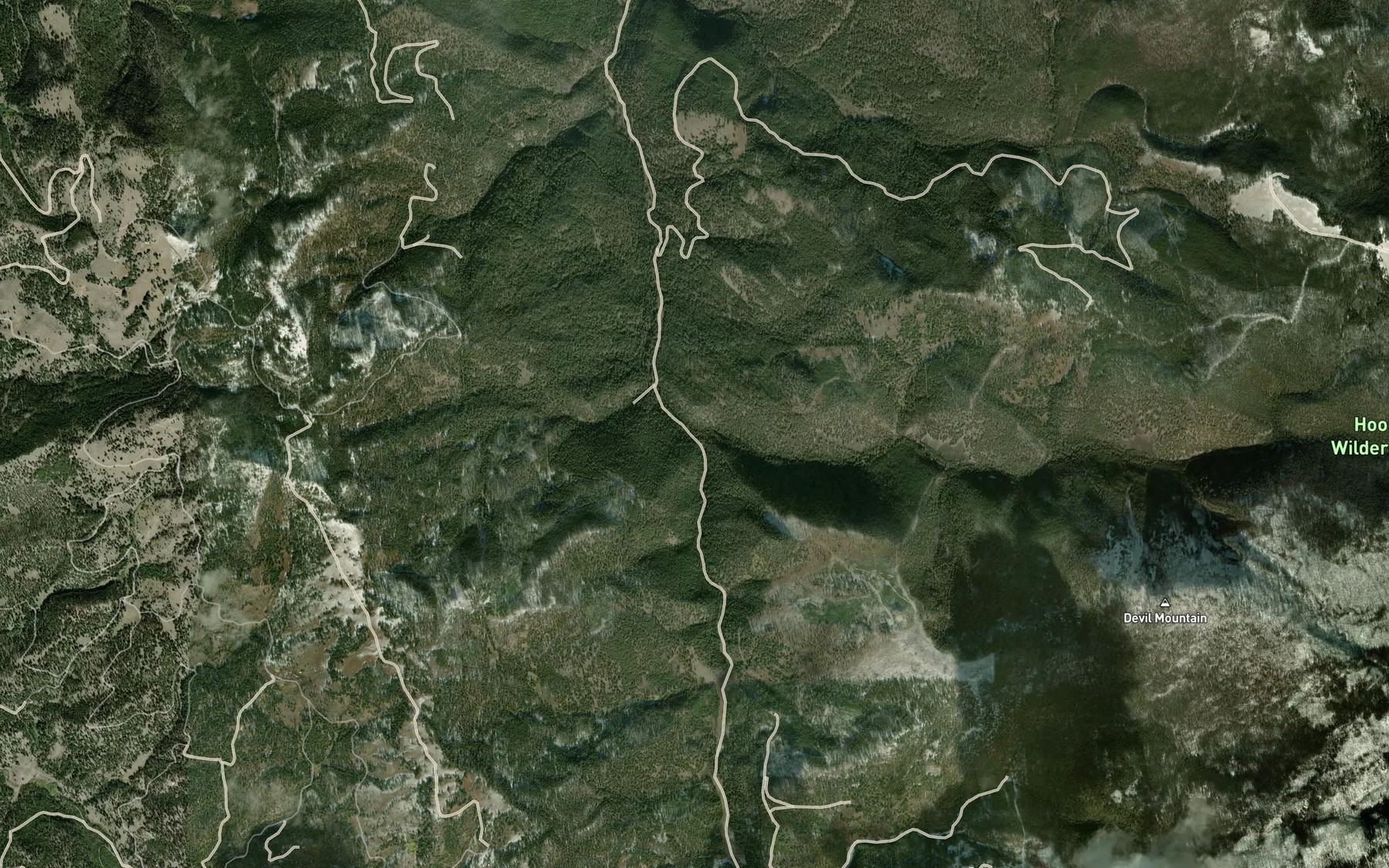 Satellite map of the Dry Cottonwood Creek