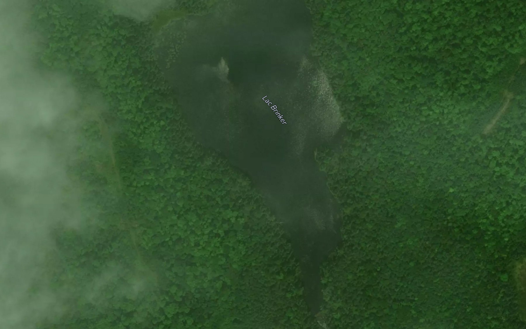Satellite map of the Lac Brinker