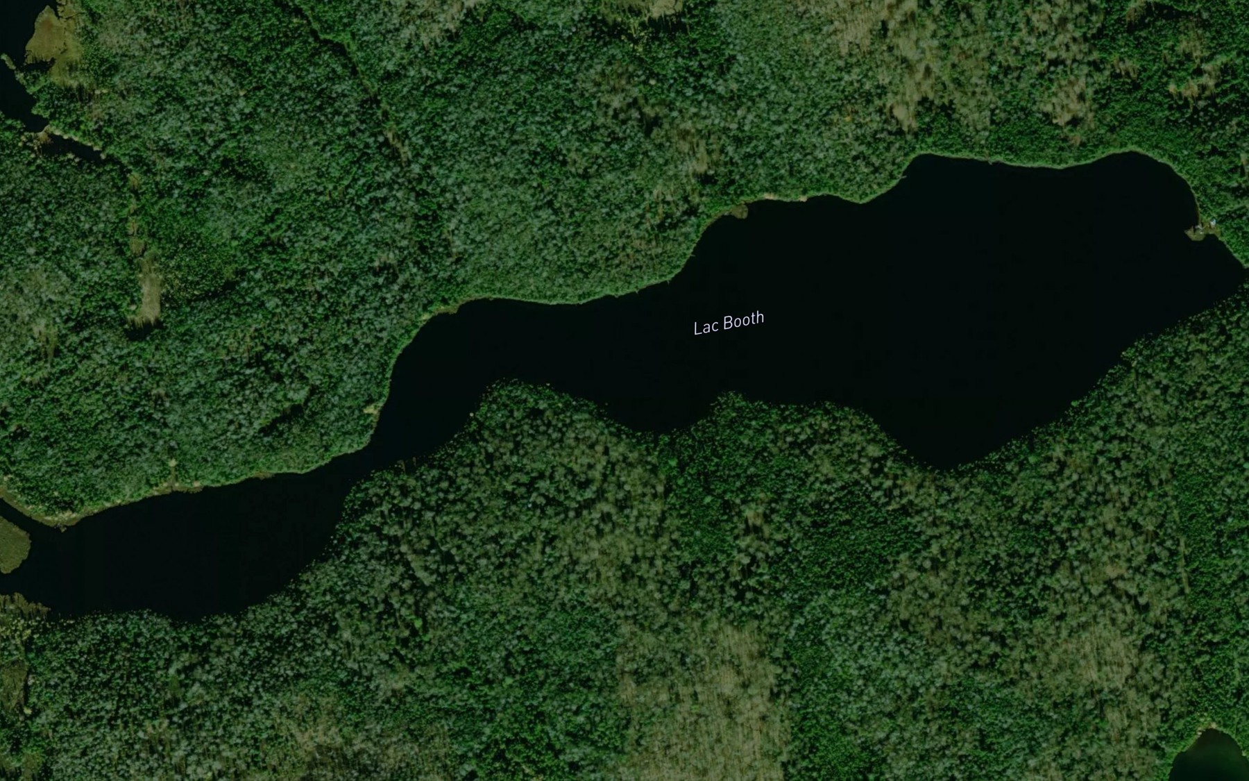 Satellite map of the Lac Booth