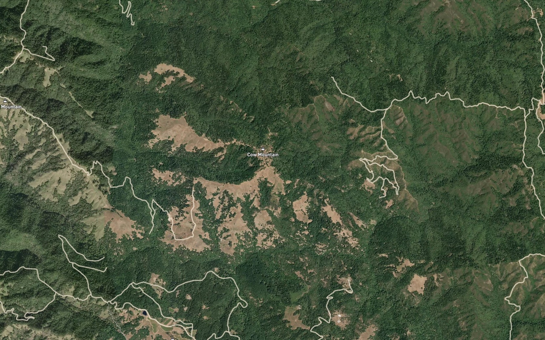 Satellite map of the Cow Spring