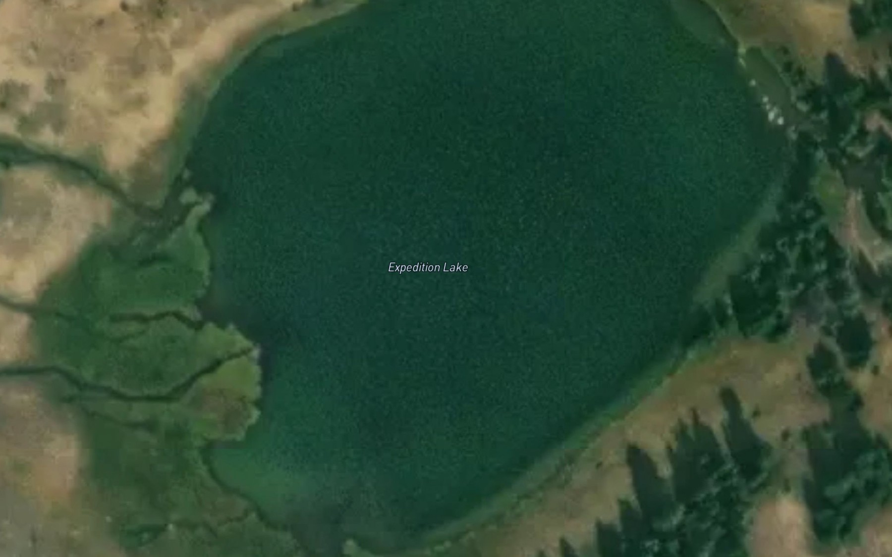Satellite map of the Expedition Lake