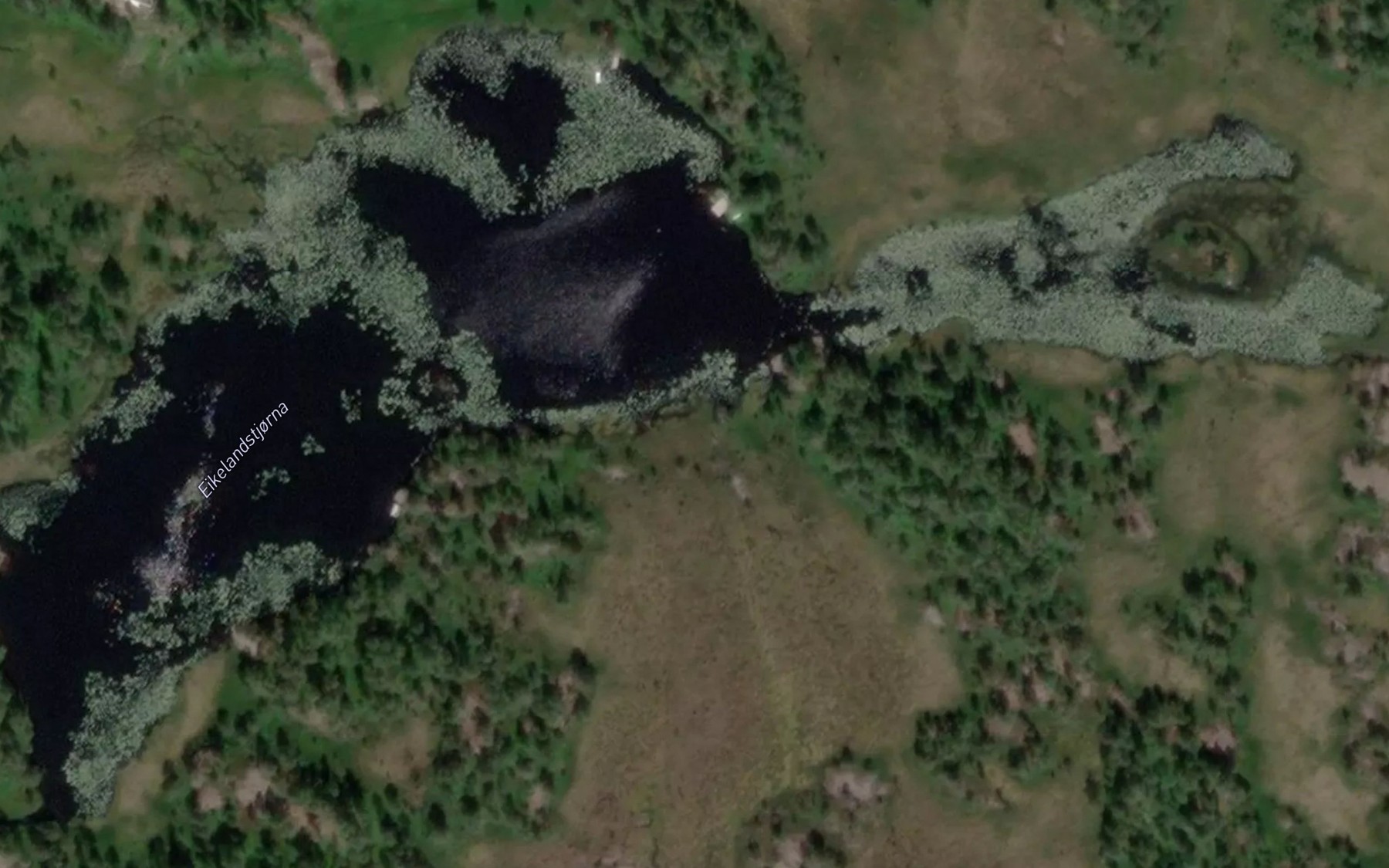 Satellite map of the Eikelandstjorna
