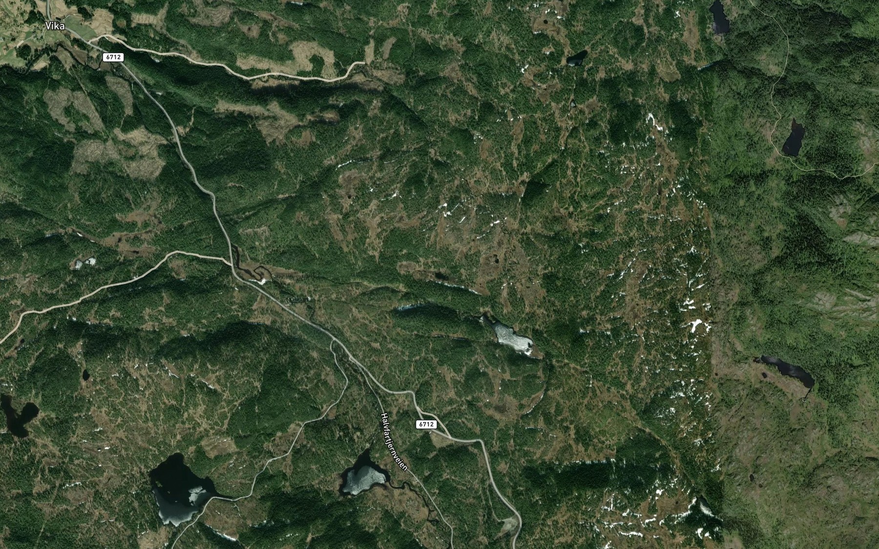 Satellite map of the Svetjorna
