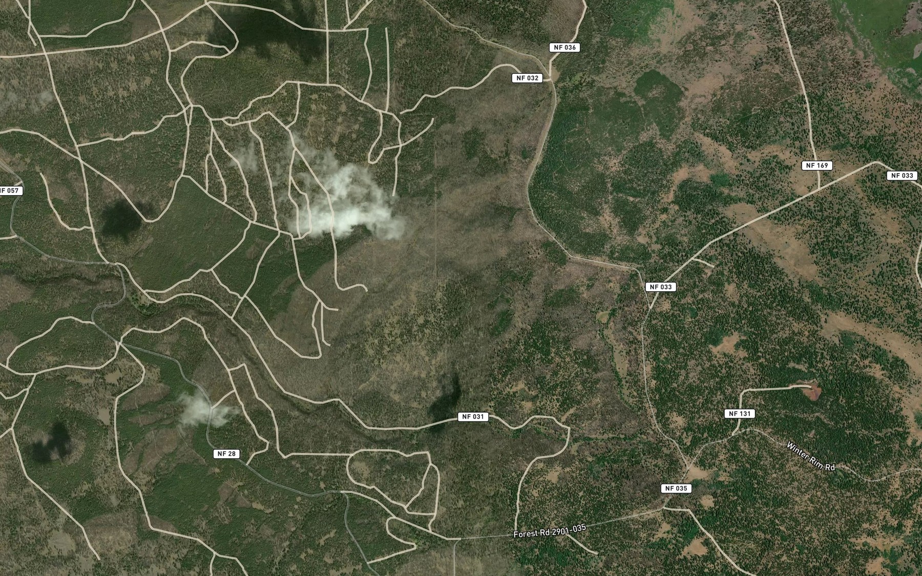 Satellite map of the Indian Spring