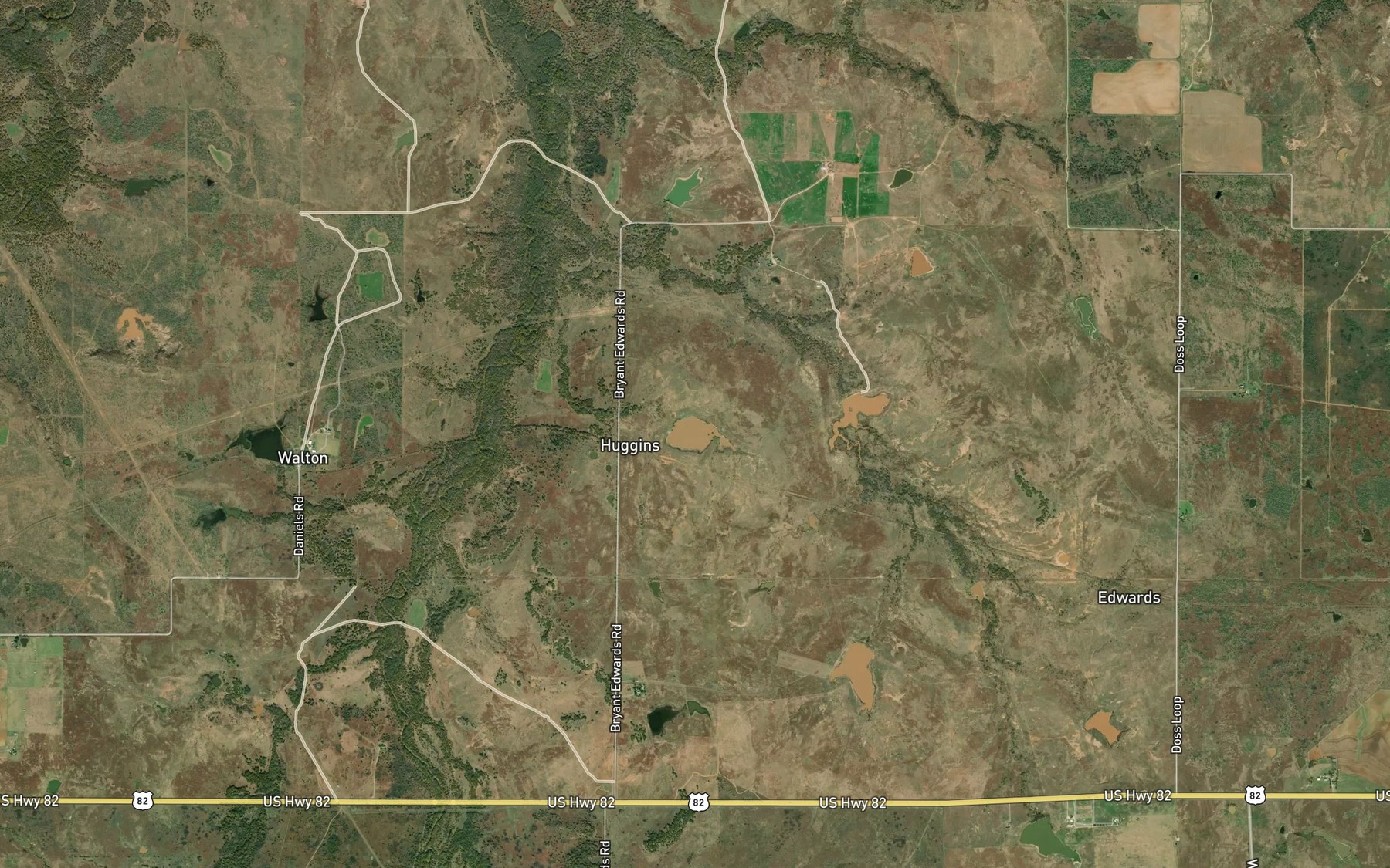 Satellite map of the Edwards Lake Number 4