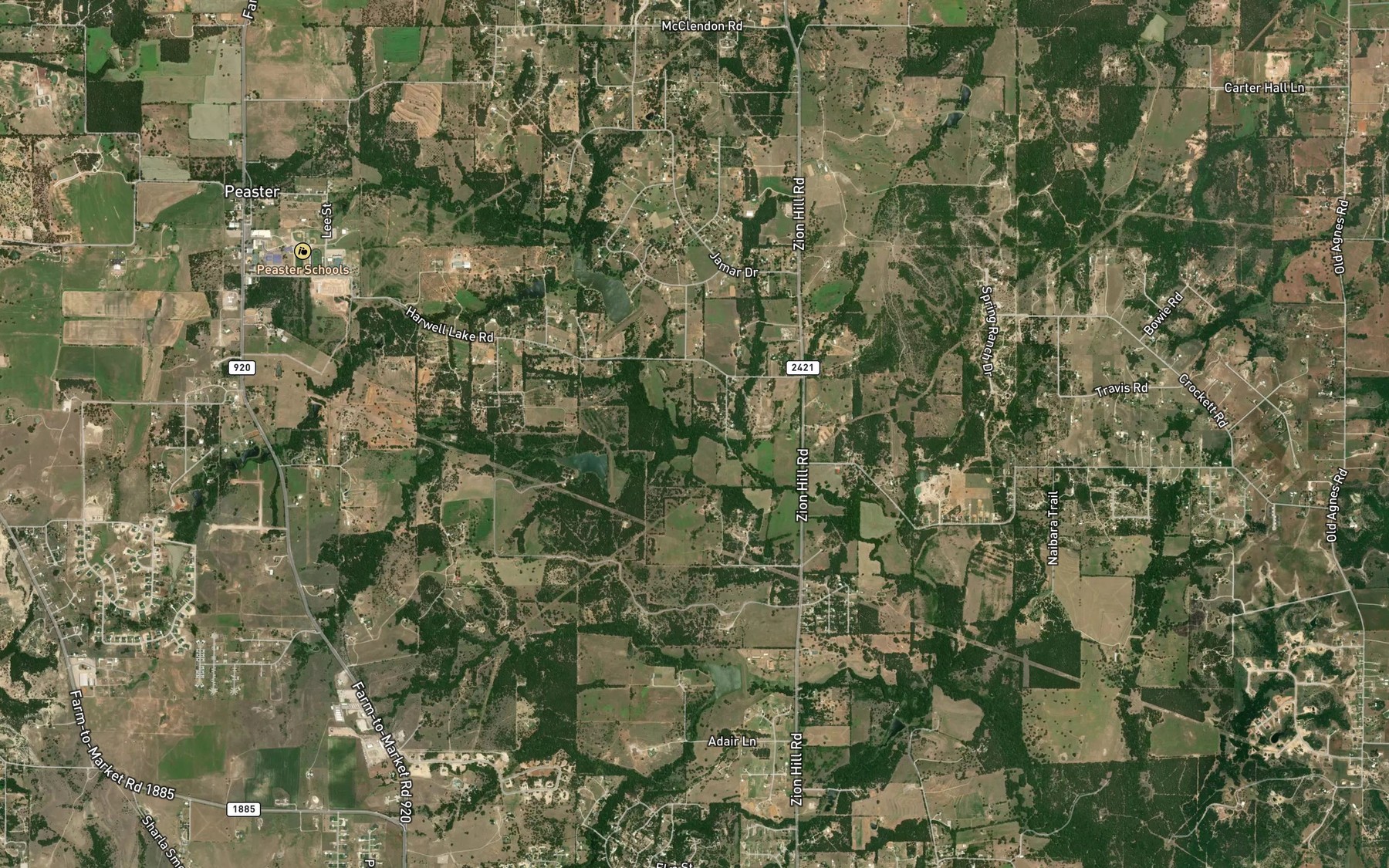Satellite map of the Graham Branch