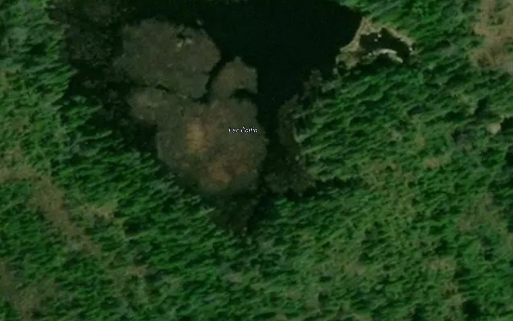 Satellite map of the Lac Collin