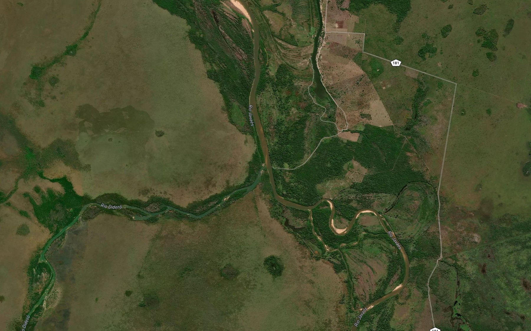 Satellite map of the Rio Didero