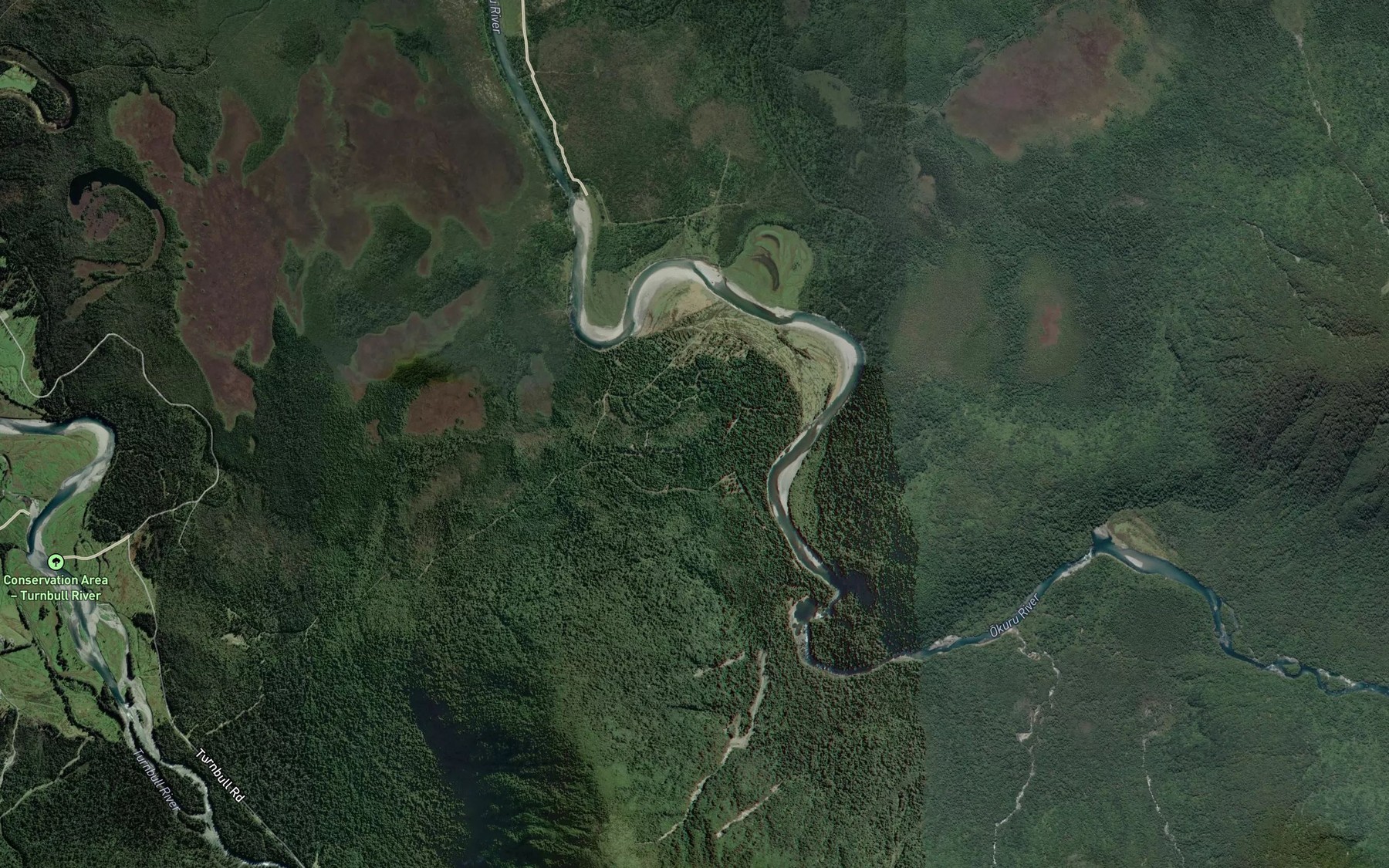 Satellite map of the Boil Hole
