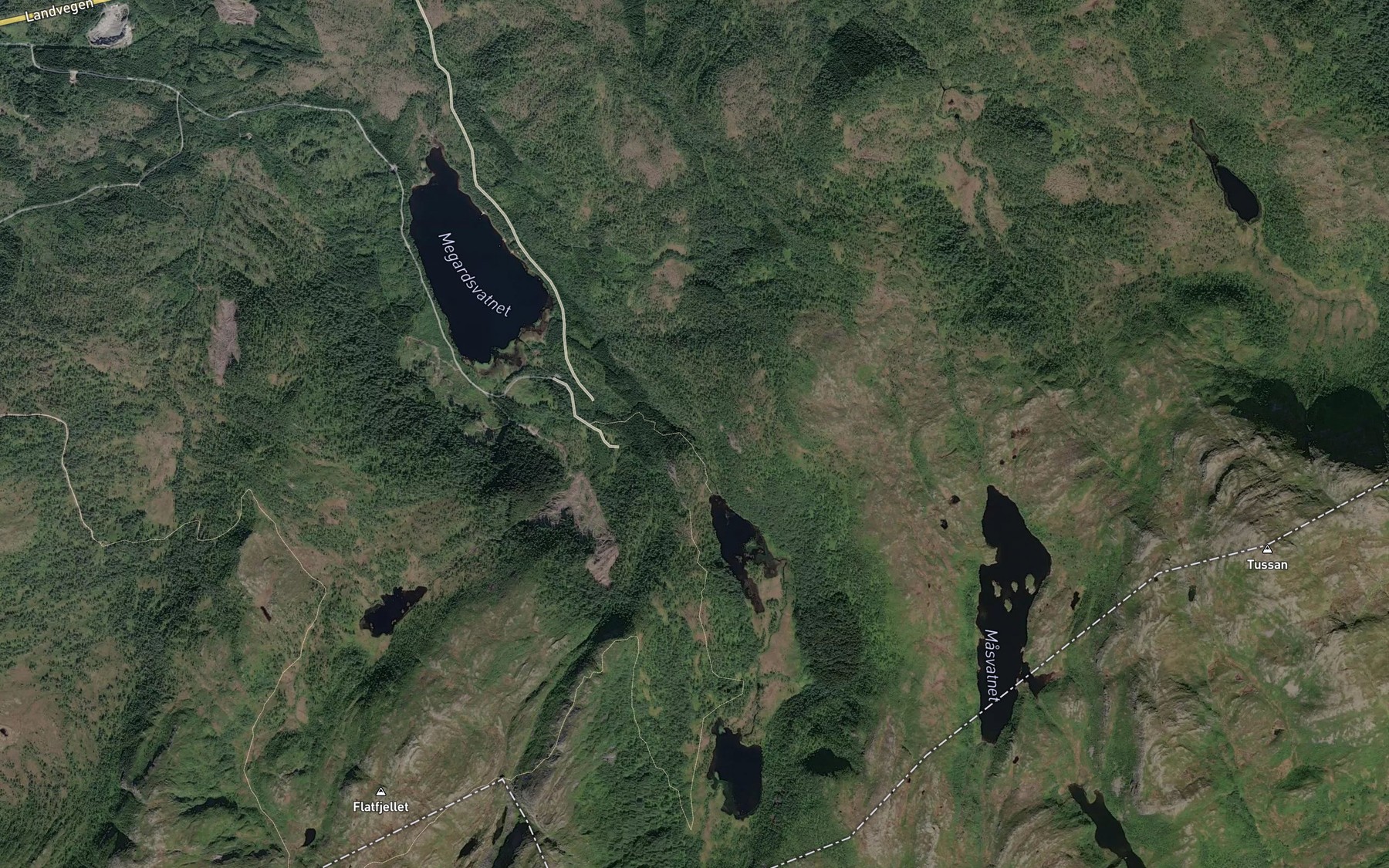 Satellite map of the Fossan