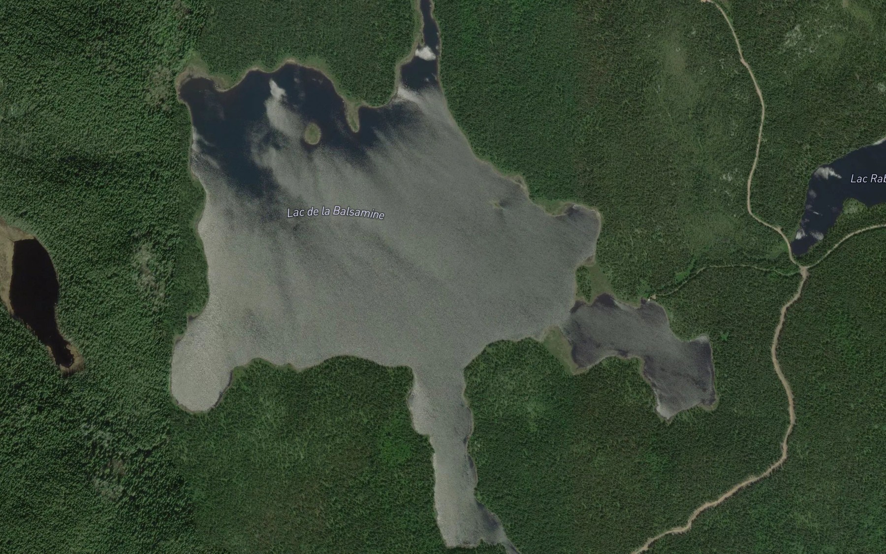 Satellite map of the Lac de la Balsamine