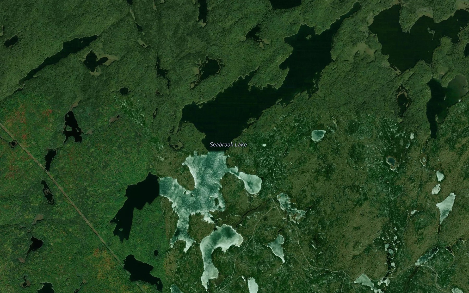Satellite map of the Seabrook Lake
