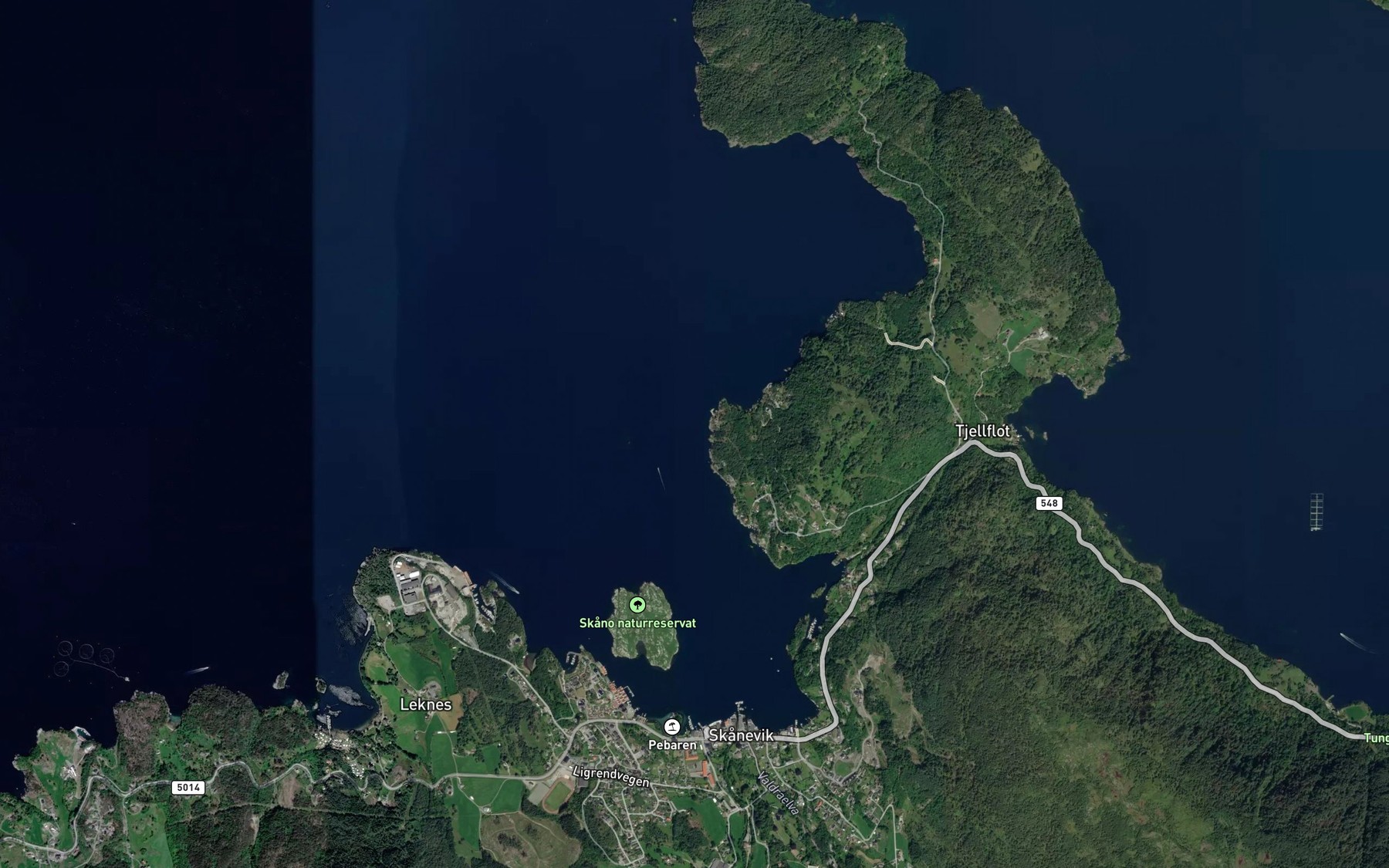 Satellite map of the Gronavik