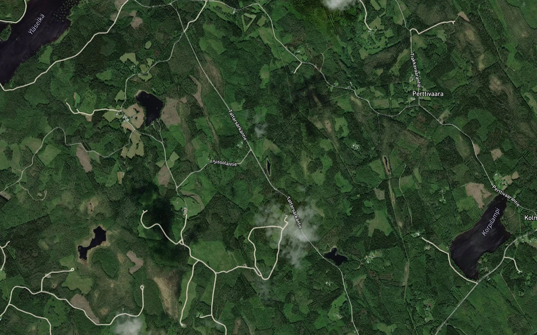 Satellite map of the Lummelampi