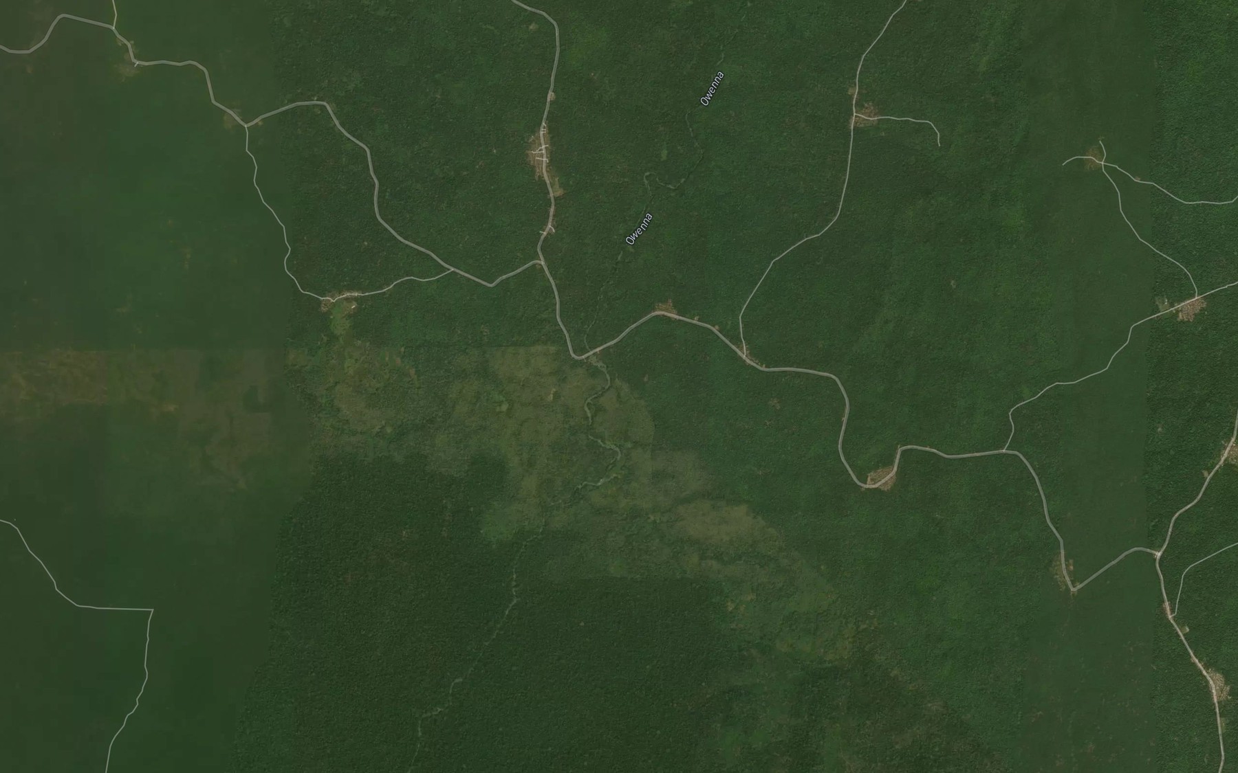 Satellite map of the River Alagan