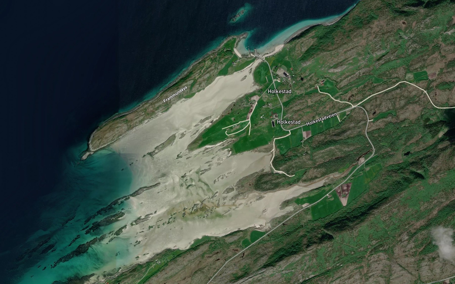 Satellite map of the Hagnesosen