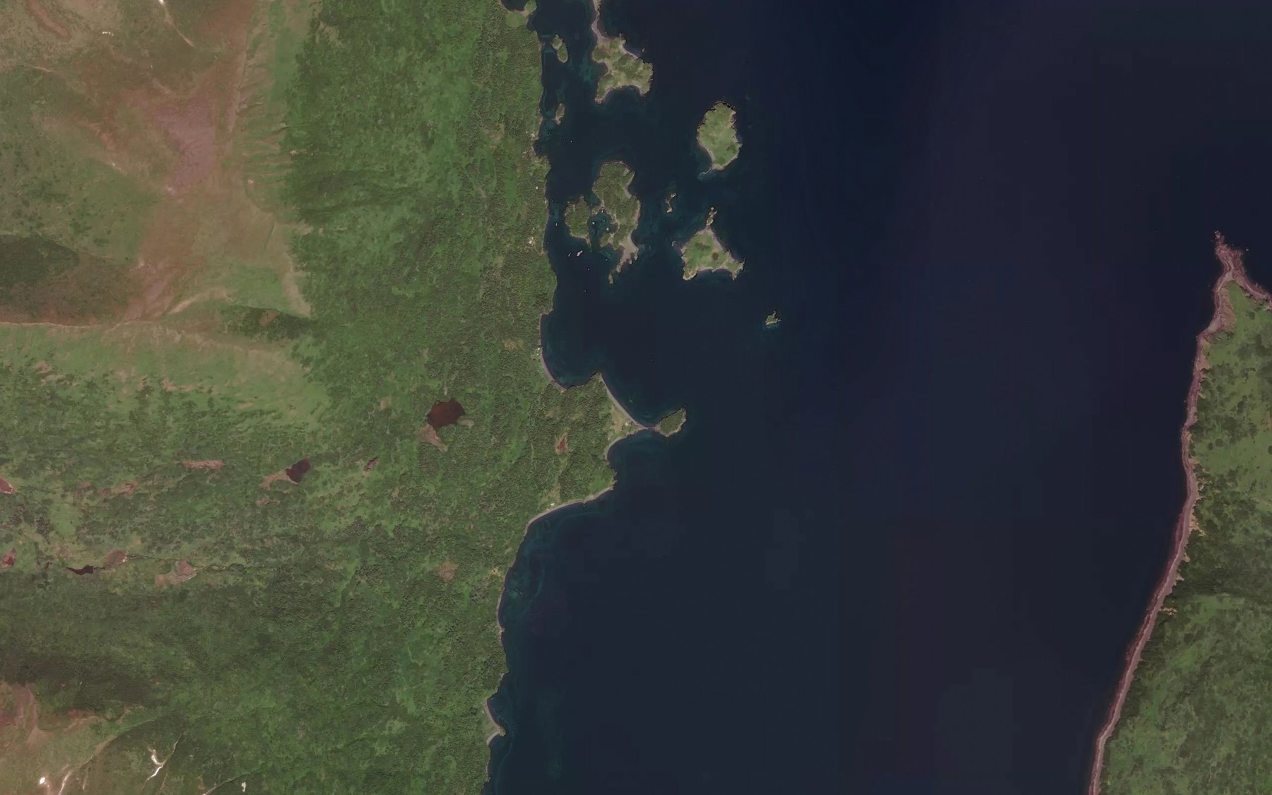 Satellite map of the West Point Village Seaplane Base
