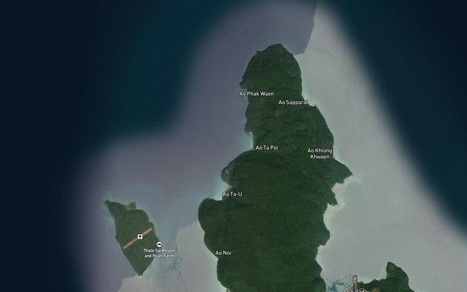 Satellite map of the Ao Ta Poi