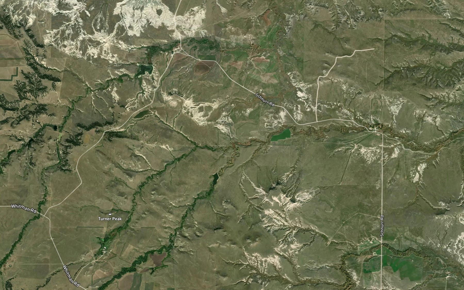 Satellite map of the West Grandmother Creek