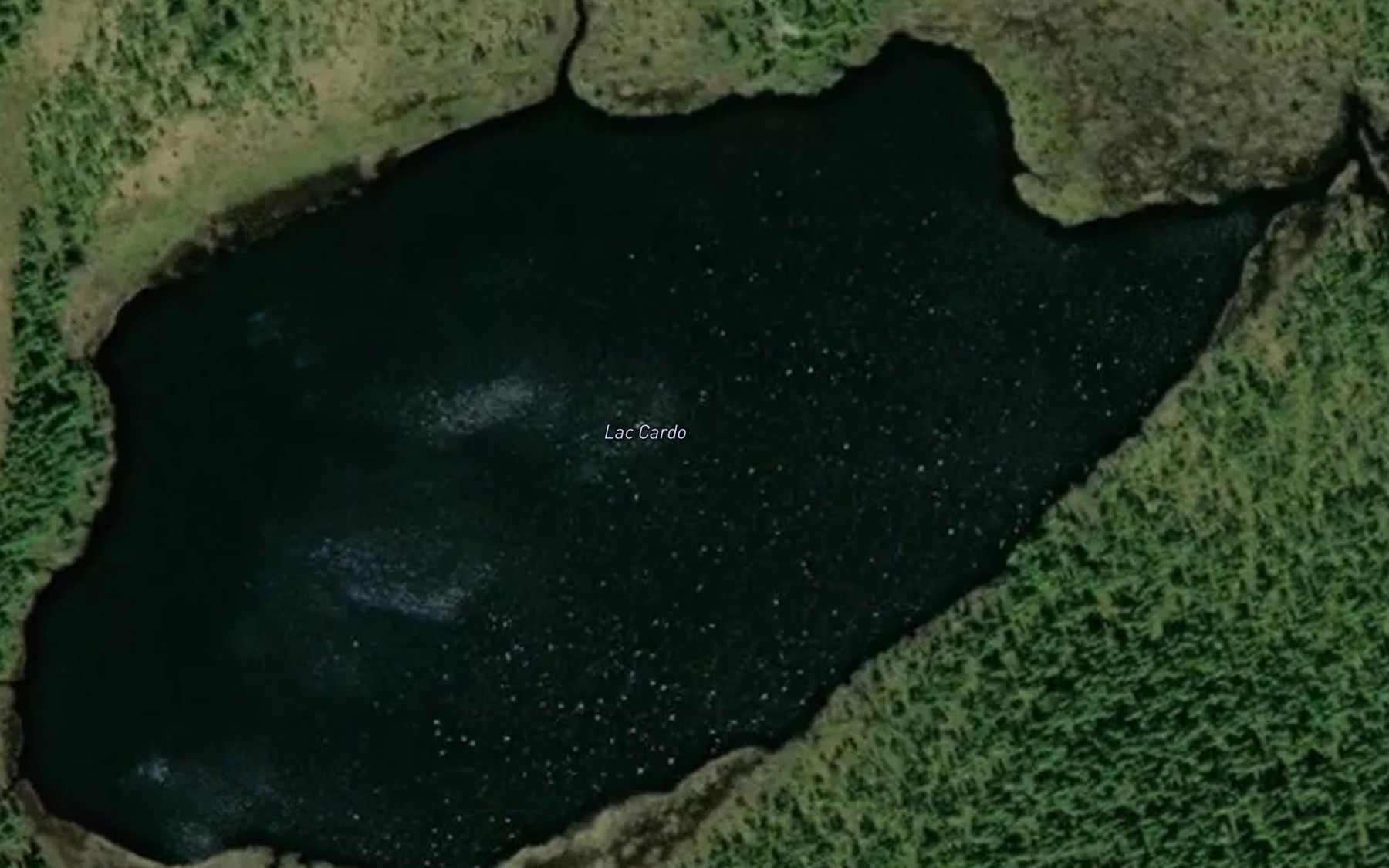 Satellite map of the Lac Cardo