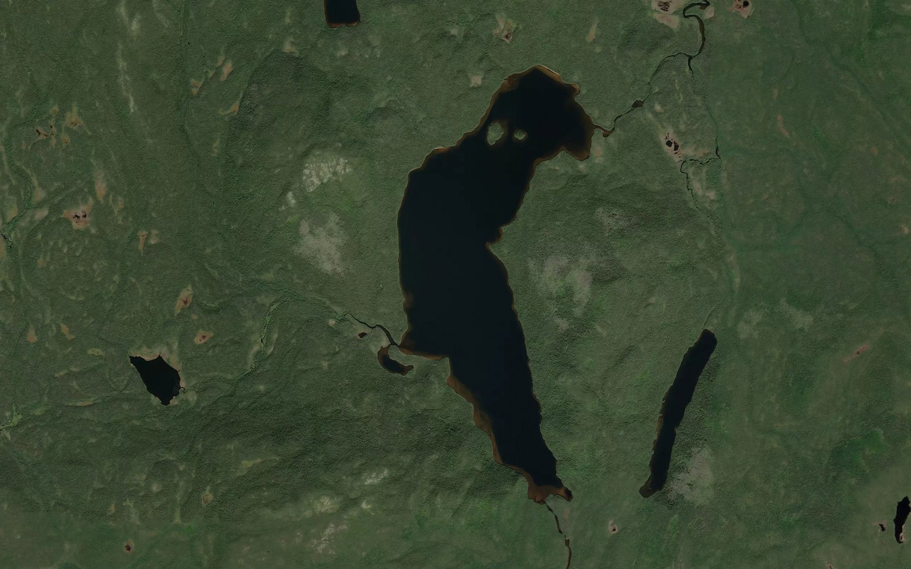 Satellite map of the Lac Hepukunapeu