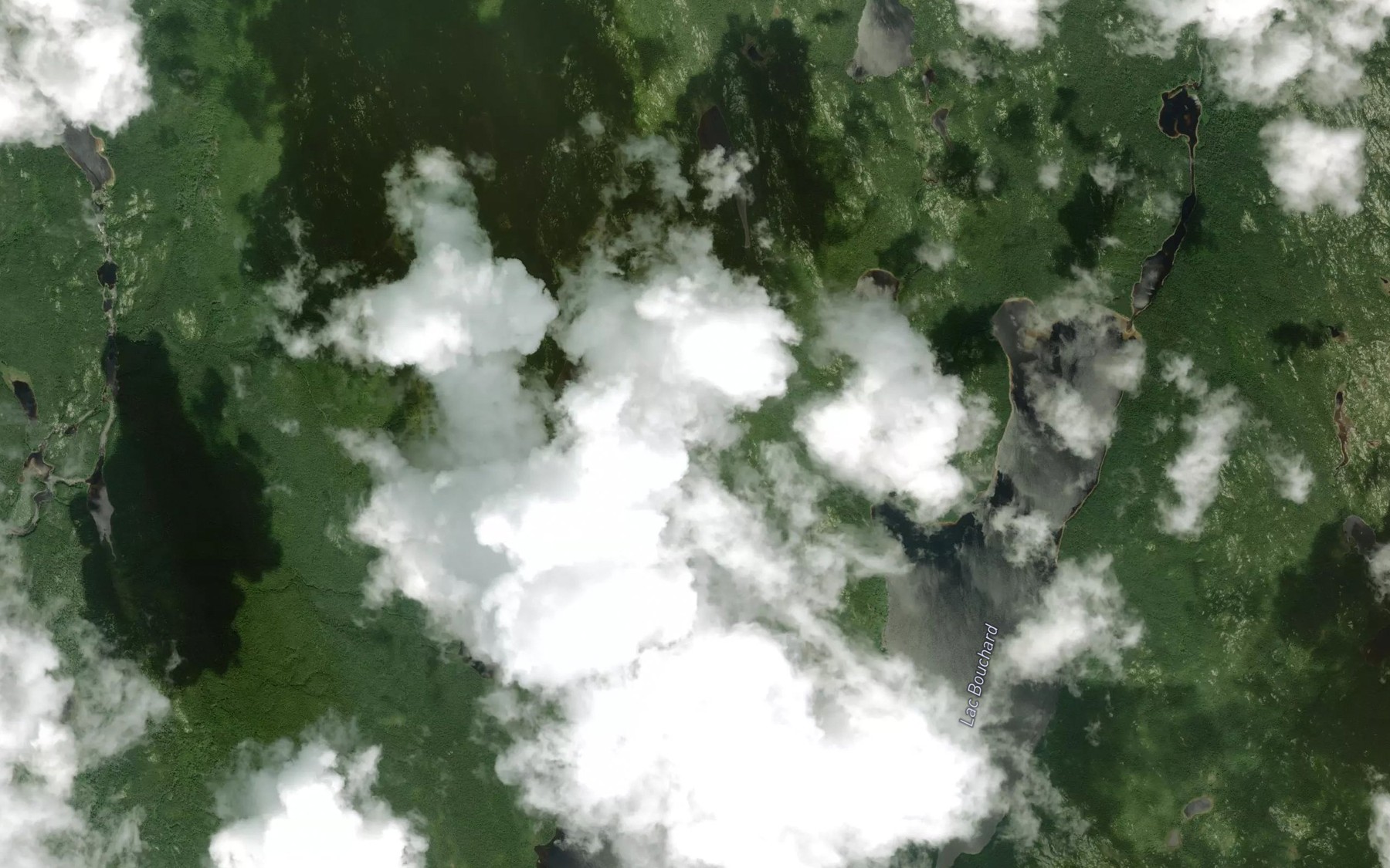 Satellite map of the Lac Durantier